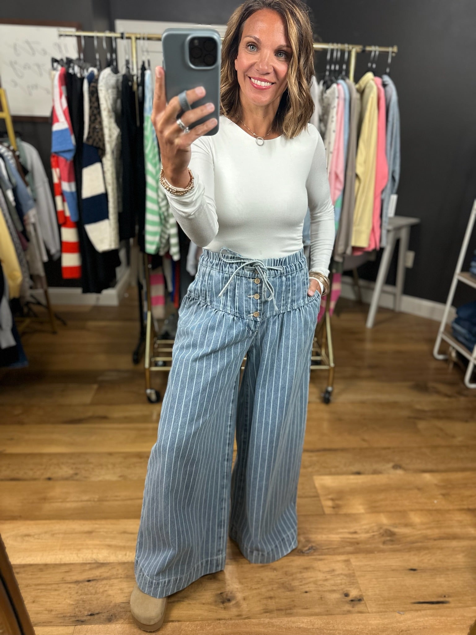 The Maya Wide-Leg Pant-Jeans-Anniewear-Anna Kaytes Boutique, Women's Fashion Boutique in Grinnell, Iowa