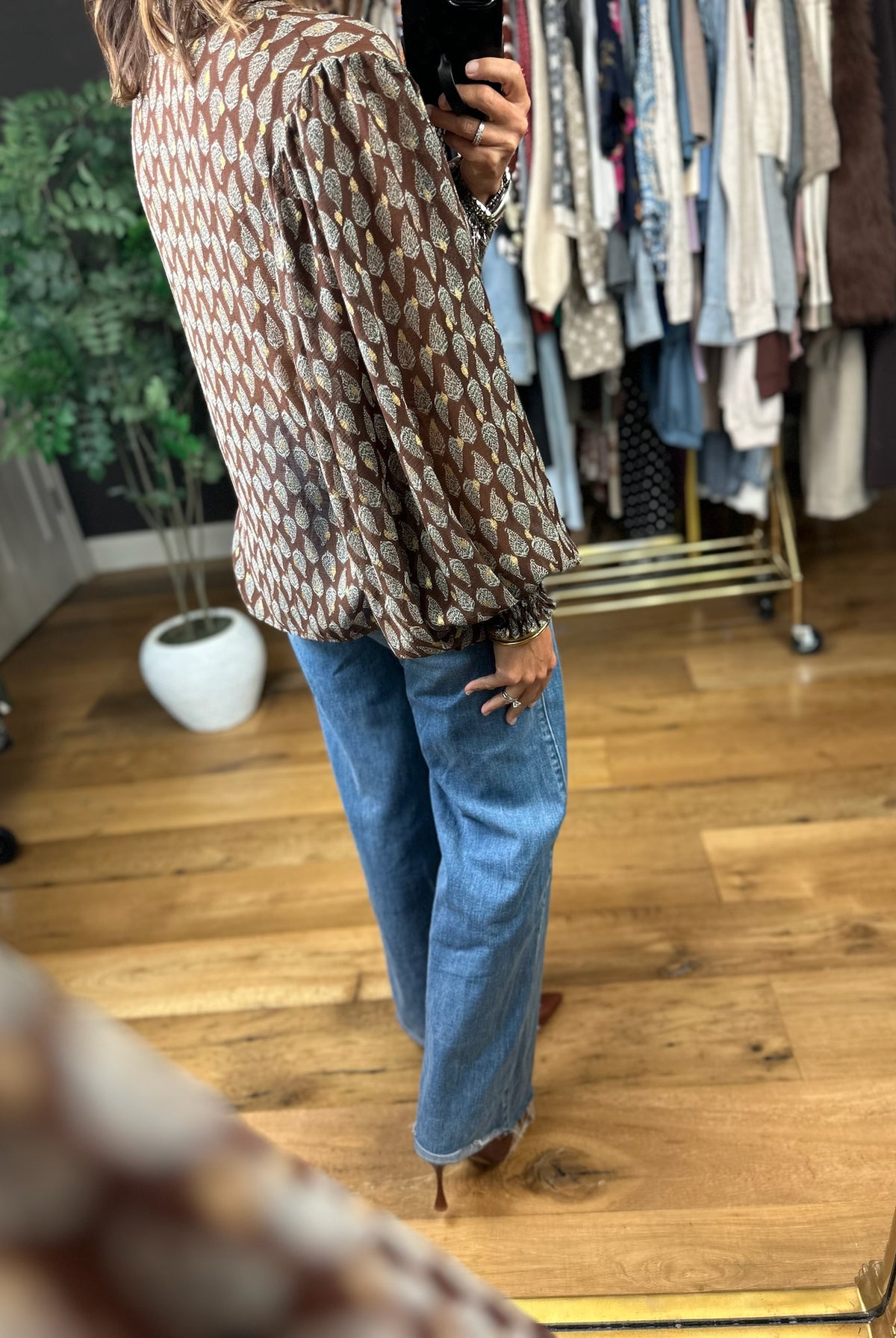 No Further Questions Button-Down Top-Long Sleeves-ee:some-Anna Kaytes Boutique, Women's Fashion Boutique in Grinnell, Iowa