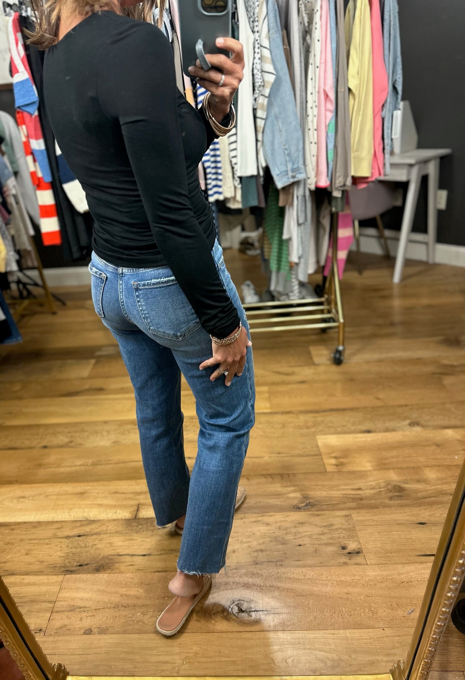 The Demi Double-Lined Long Sleeve Top-Long Sleeves-Wasabi & Mint-Anna Kaytes Boutique, Women's Fashion Boutique in Grinnell, Iowa