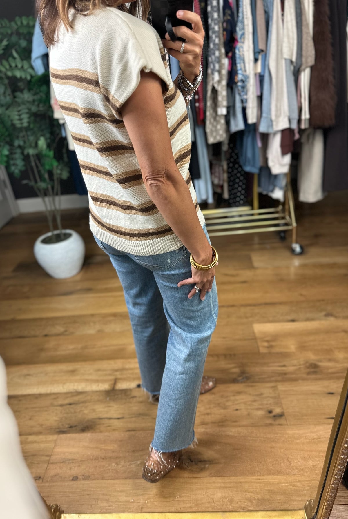 It Girl Energy Knit Top-Short Sleeves-Very J-Anna Kaytes Boutique, Women's Fashion Boutique in Grinnell, Iowa