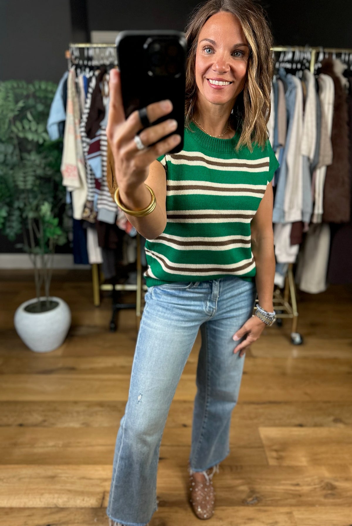 It Girl Energy Knit Top-Short Sleeves-Very J-Anna Kaytes Boutique, Women's Fashion Boutique in Grinnell, Iowa