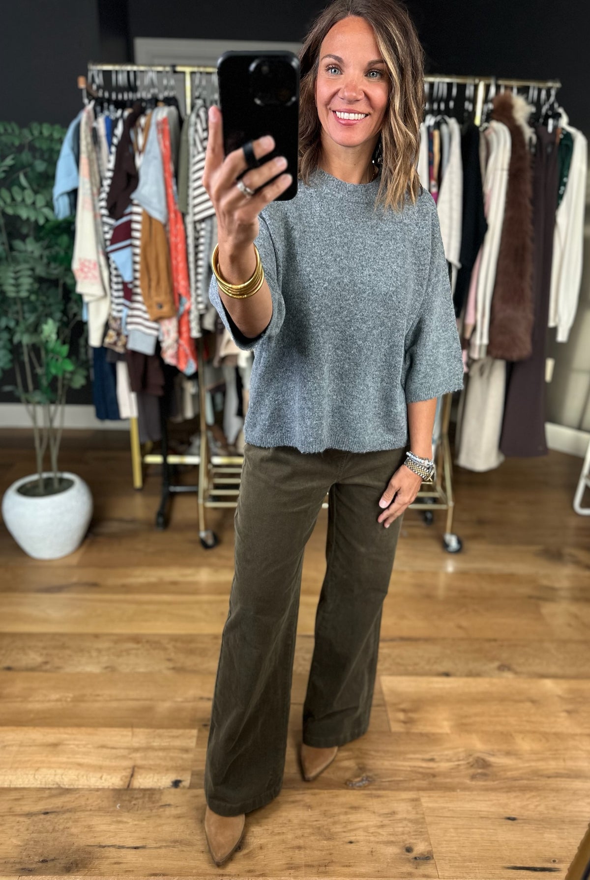 The Devon Wide-Leg Corduroy Pants-Pants-Be Cool-Anna Kaytes Boutique, Women's Fashion Boutique in Grinnell, Iowa