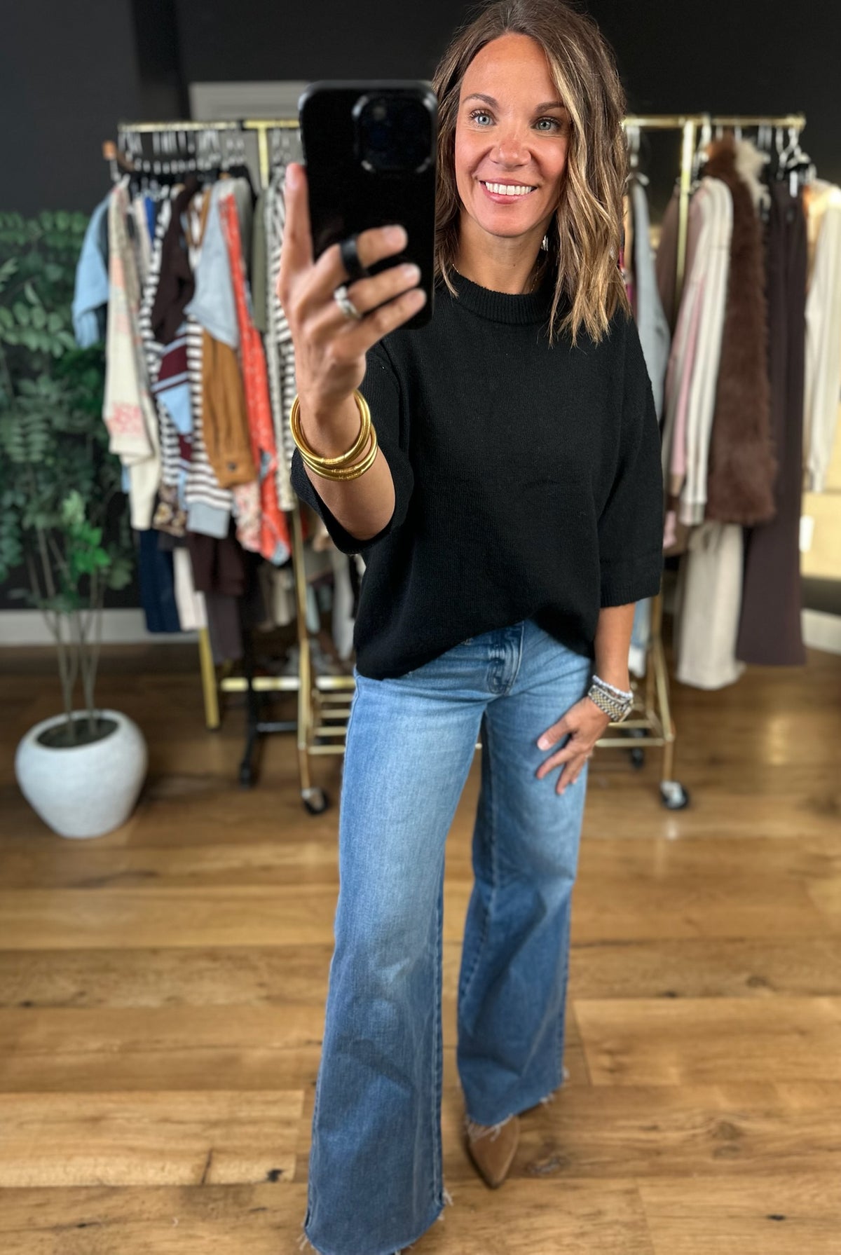 This Time Boxy Knit Sweater-Sweaters-Blu Pepper-Anna Kaytes Boutique, Women's Fashion Boutique in Grinnell, Iowa