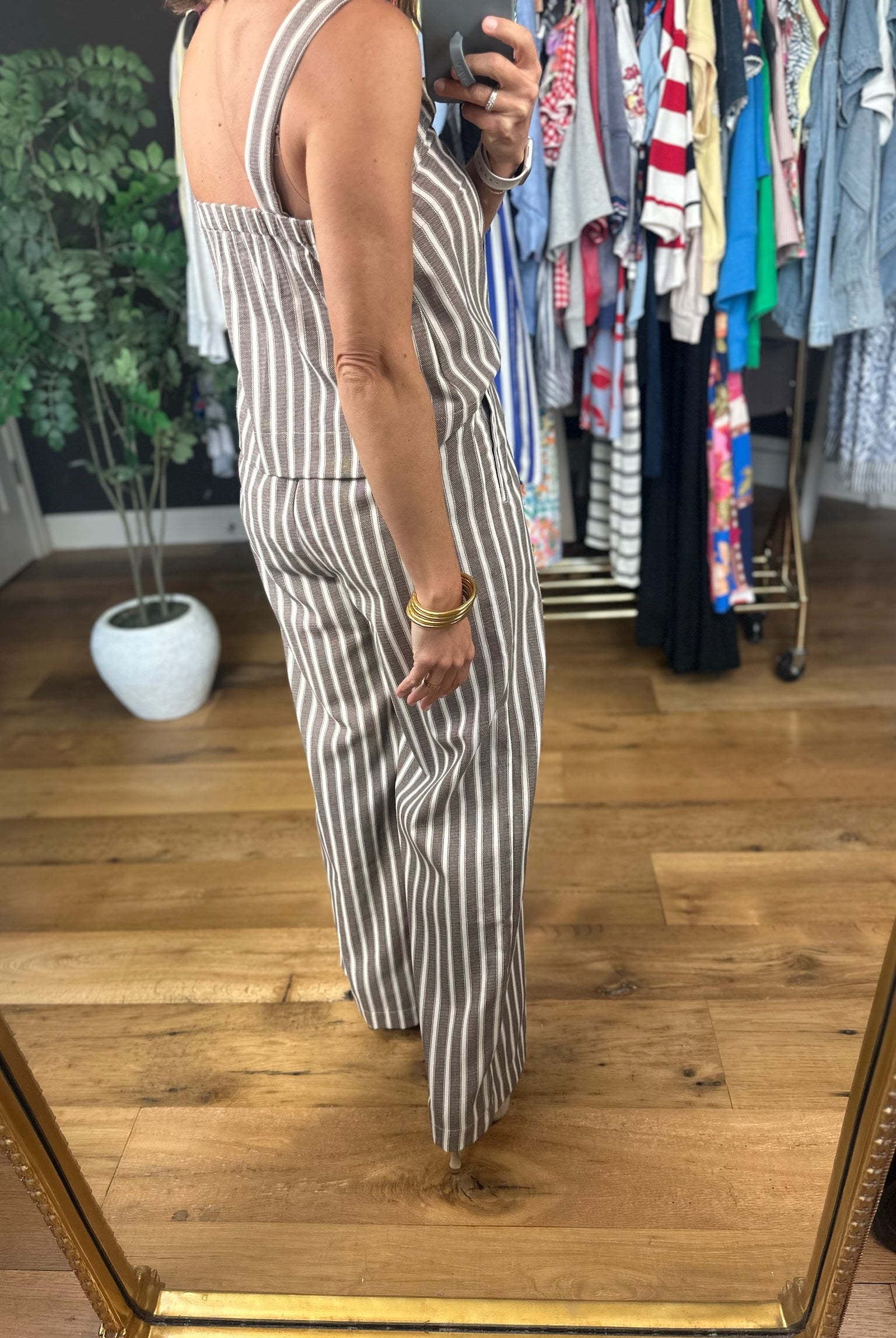 Place For Me Striped Linen Set-Sleeveless-Blu Pepper-Anna Kaytes Boutique, Women's Fashion Boutique in Grinnell, Iowa