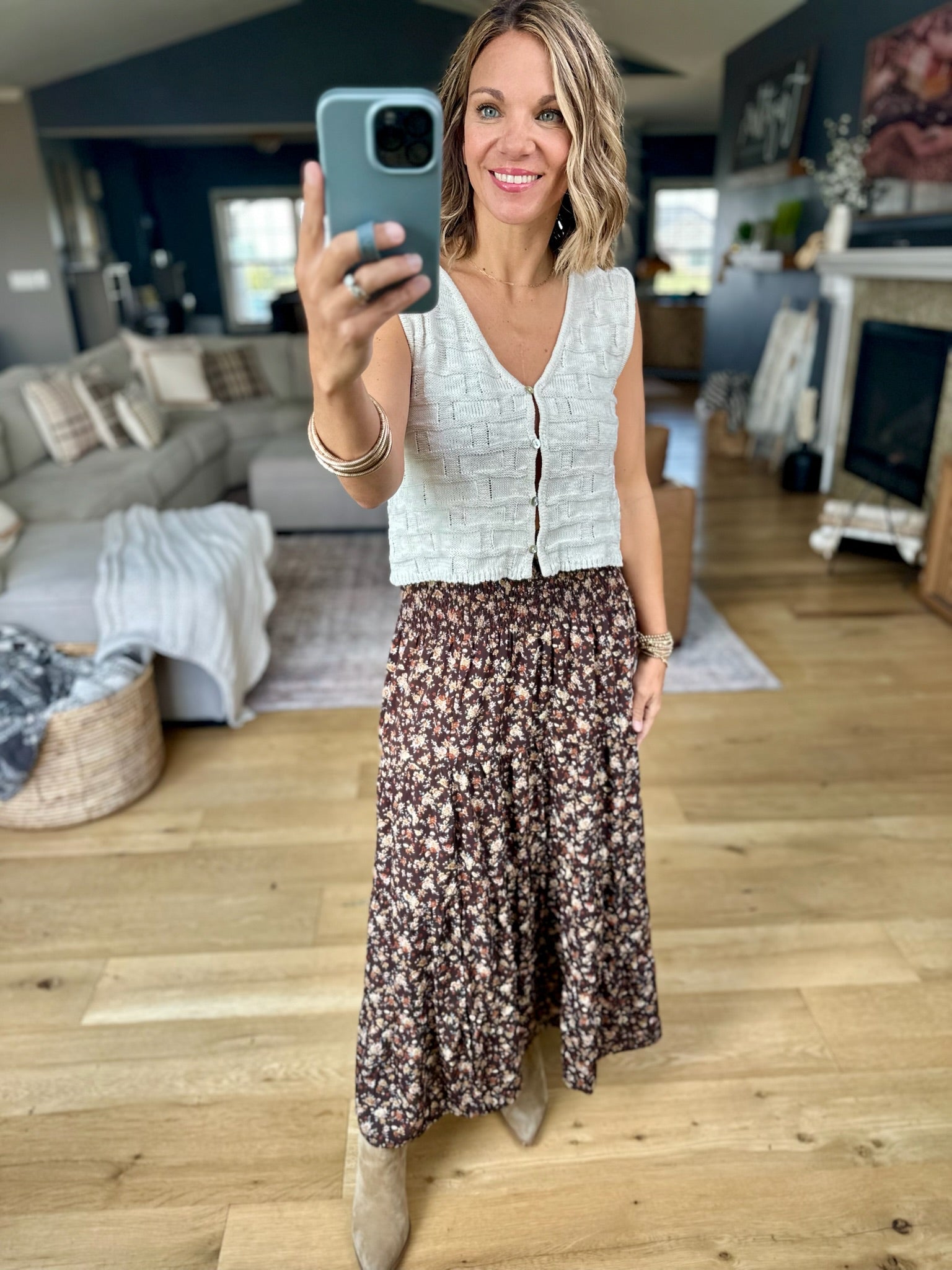 The Right Reasons Floral Maxi Skirt-Wishlist-Anna Kaytes Boutique, Women's Fashion Boutique in Grinnell, Iowa