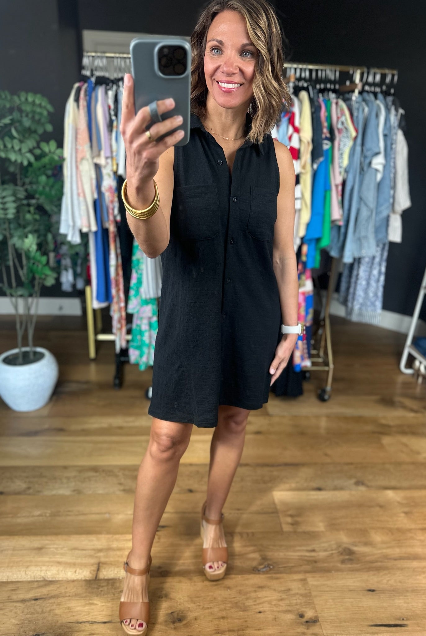 Z Supply New Light Textured Mini Dress-Dresses-Z Supply-Anna Kaytes Boutique, Women's Fashion Boutique in Grinnell, Iowa
