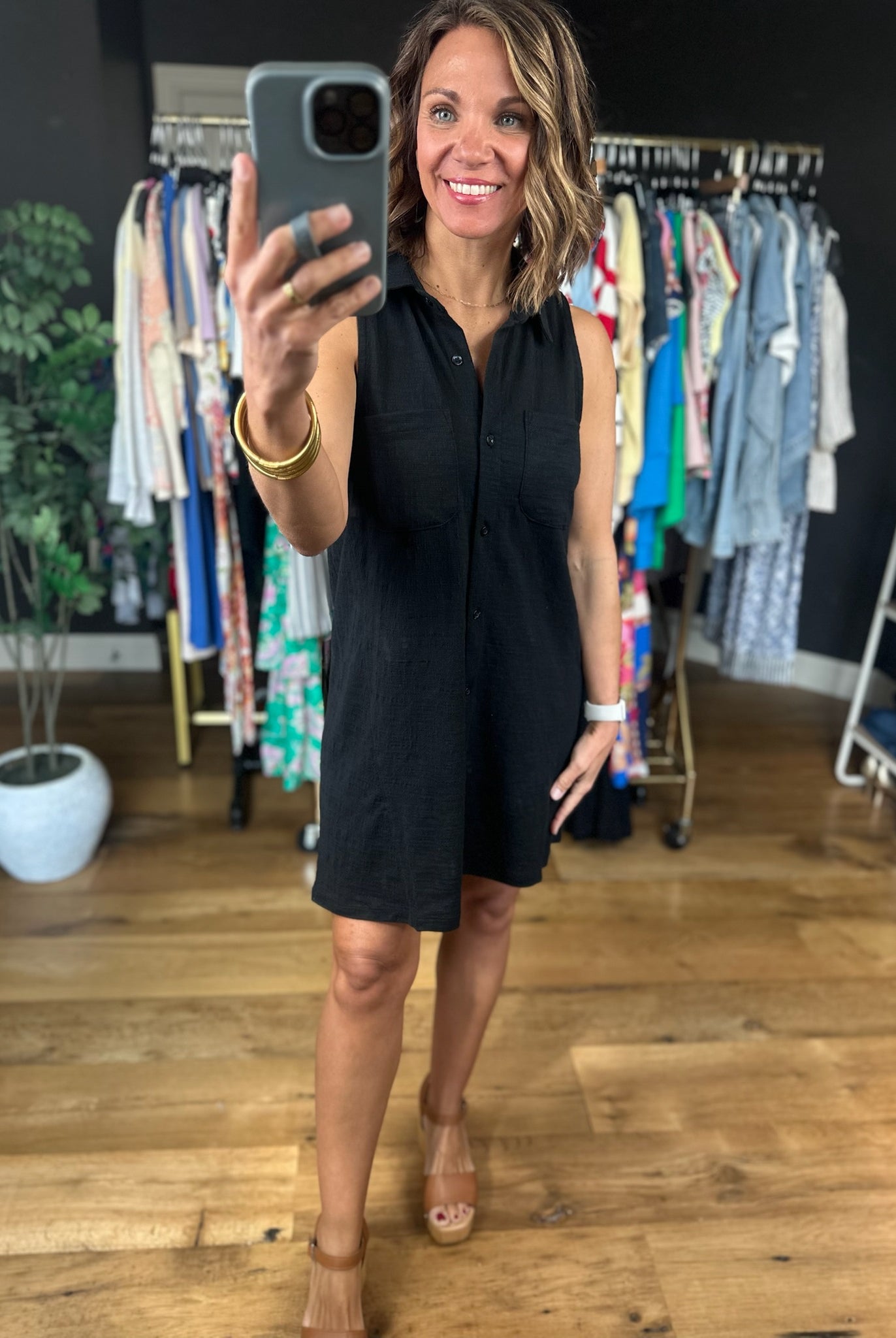 Z Supply New Light Textured Mini Dress-Dresses-Z Supply-Anna Kaytes Boutique, Women's Fashion Boutique in Grinnell, Iowa