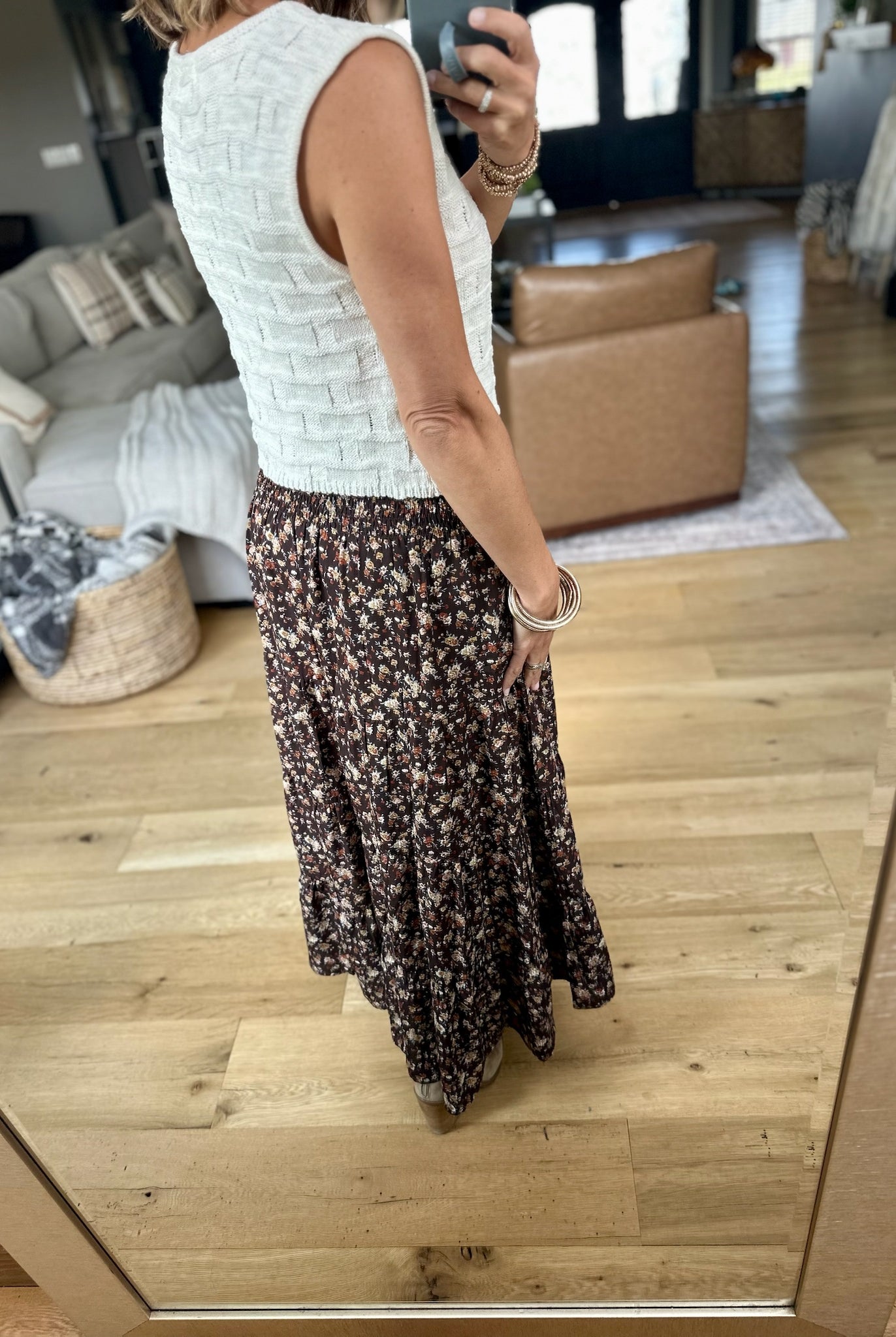**The Right Reasons Floral Maxi Skirt-Wishlist-Anna Kaytes Boutique, Women's Fashion Boutique in Grinnell, Iowa