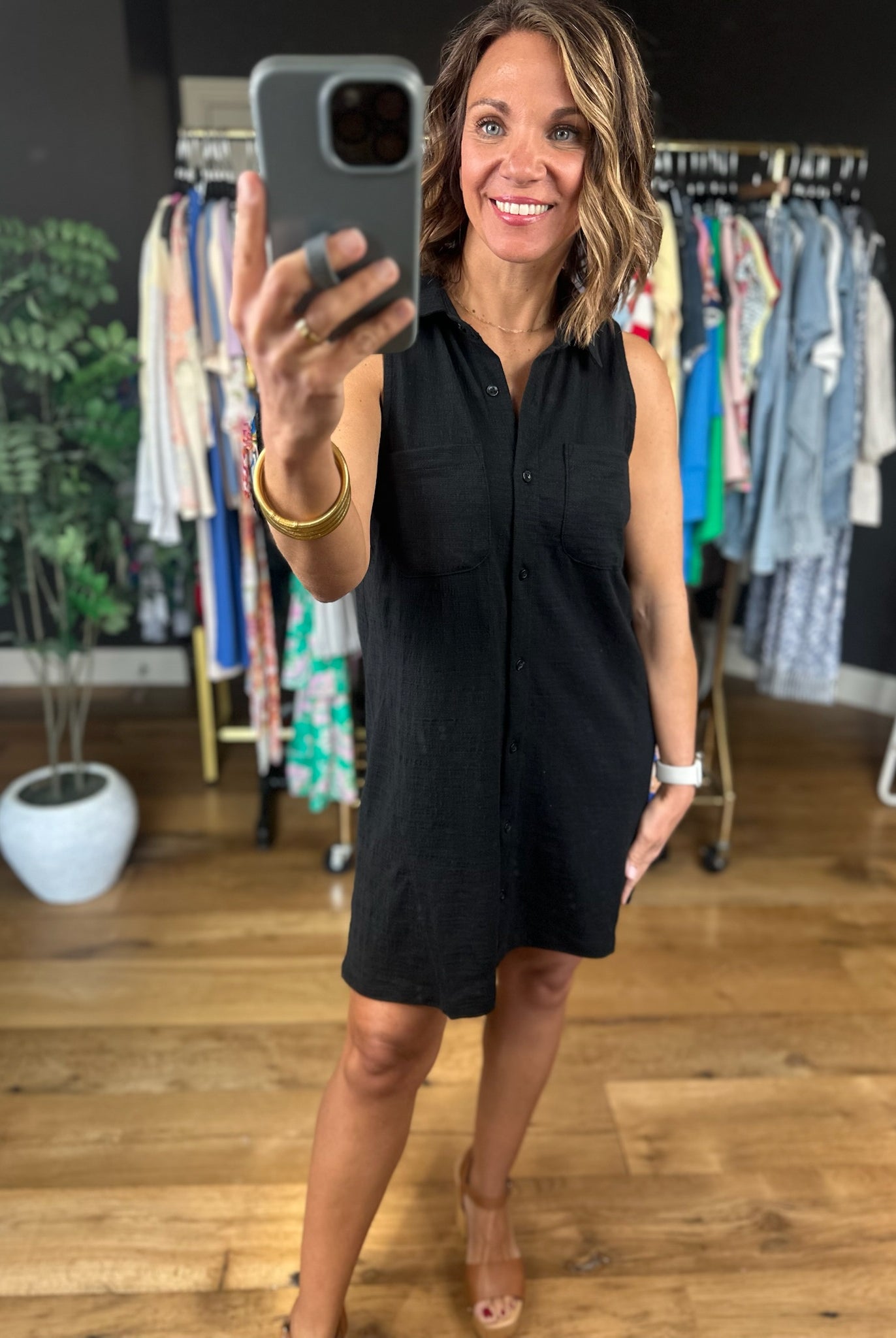 Z Supply New Light Textured Mini Dress-Dresses-Z Supply-Anna Kaytes Boutique, Women's Fashion Boutique in Grinnell, Iowa