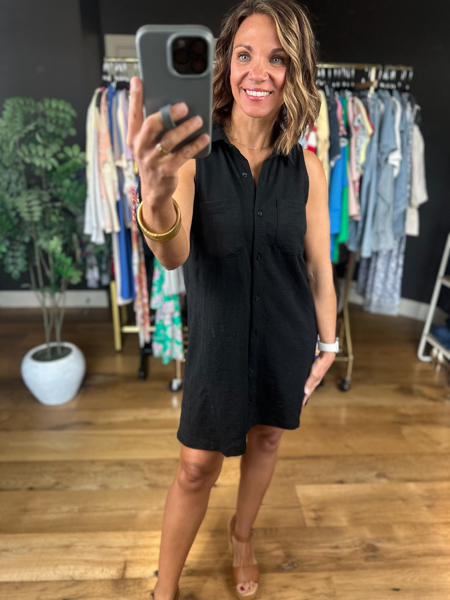 Z Supply New Light Textured Mini Dress-Dresses-Z Supply-Anna Kaytes Boutique, Women's Fashion Boutique in Grinnell, Iowa