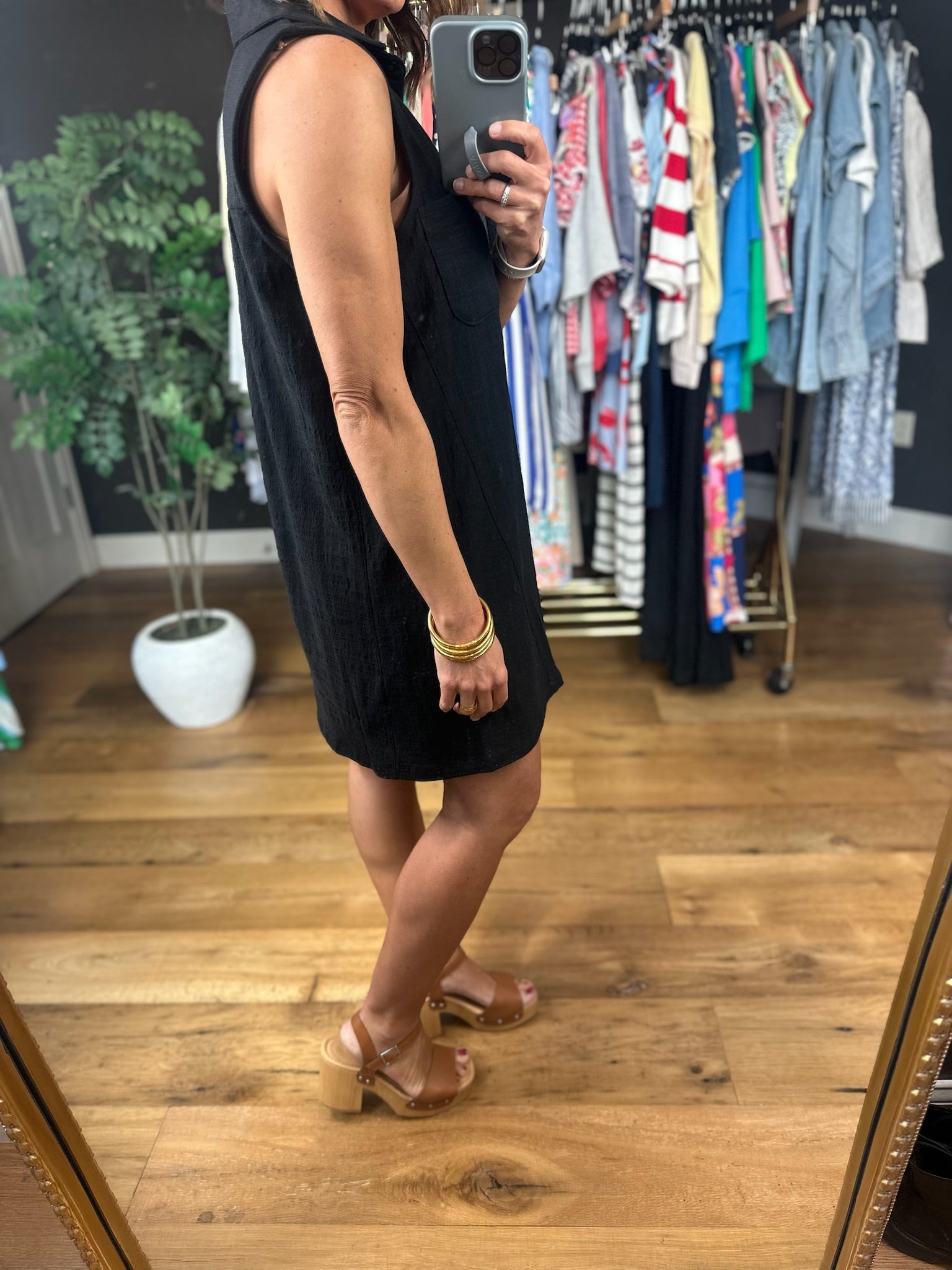 Z Supply New Light Textured Mini Dress-Dresses-Z Supply-Anna Kaytes Boutique, Women's Fashion Boutique in Grinnell, Iowa