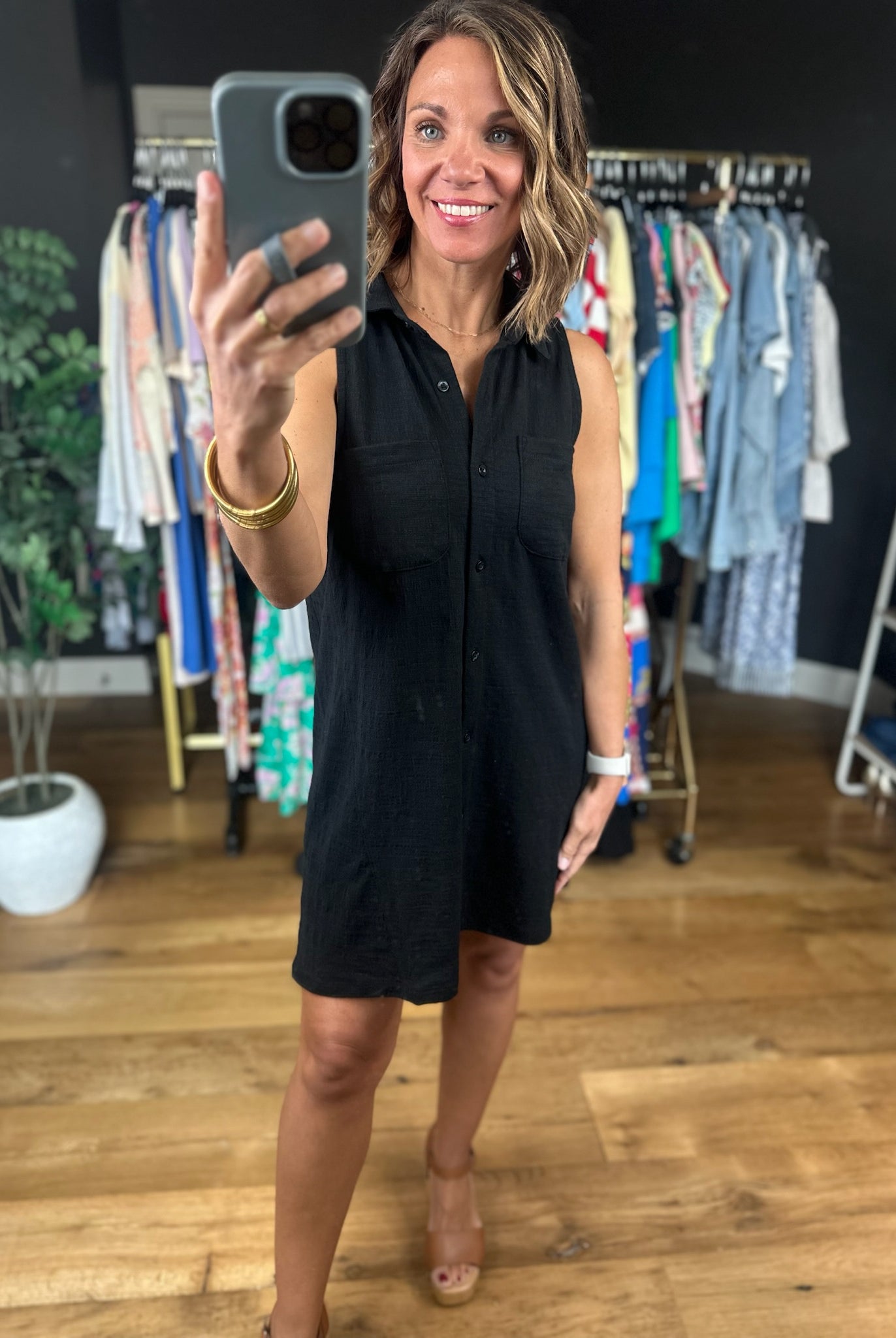 Z Supply New Light Textured Mini Dress-Dresses-Z Supply-Anna Kaytes Boutique, Women's Fashion Boutique in Grinnell, Iowa