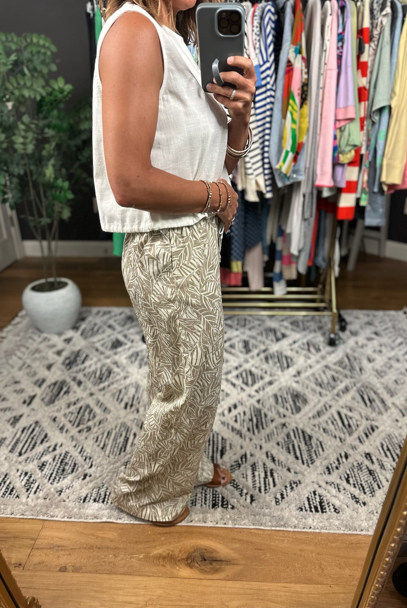 The Isla Wide-Leg Patterned Pant-Pants-Staccato-Anna Kaytes Boutique, Women's Fashion Boutique in Grinnell, Iowa