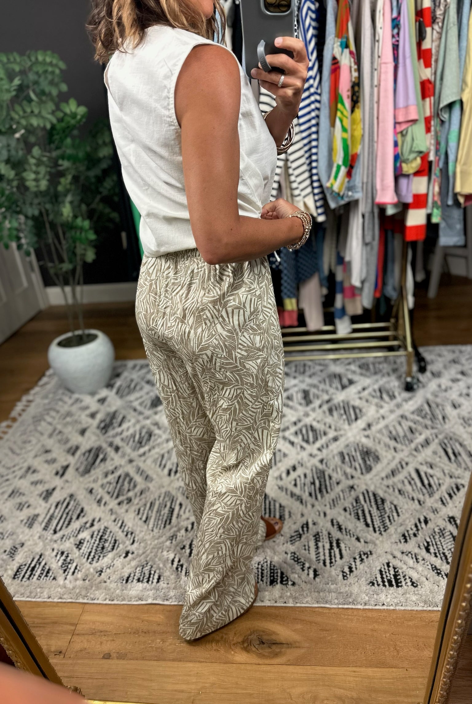 The Isla Wide-Leg Patterned Pant-Pants-Staccato-Anna Kaytes Boutique, Women's Fashion Boutique in Grinnell, Iowa