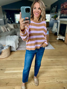 My Personal Fall Striped Knit Top-Wishlist-Anna Kaytes Boutique, Women's Fashion Boutique in Grinnell, Iowa