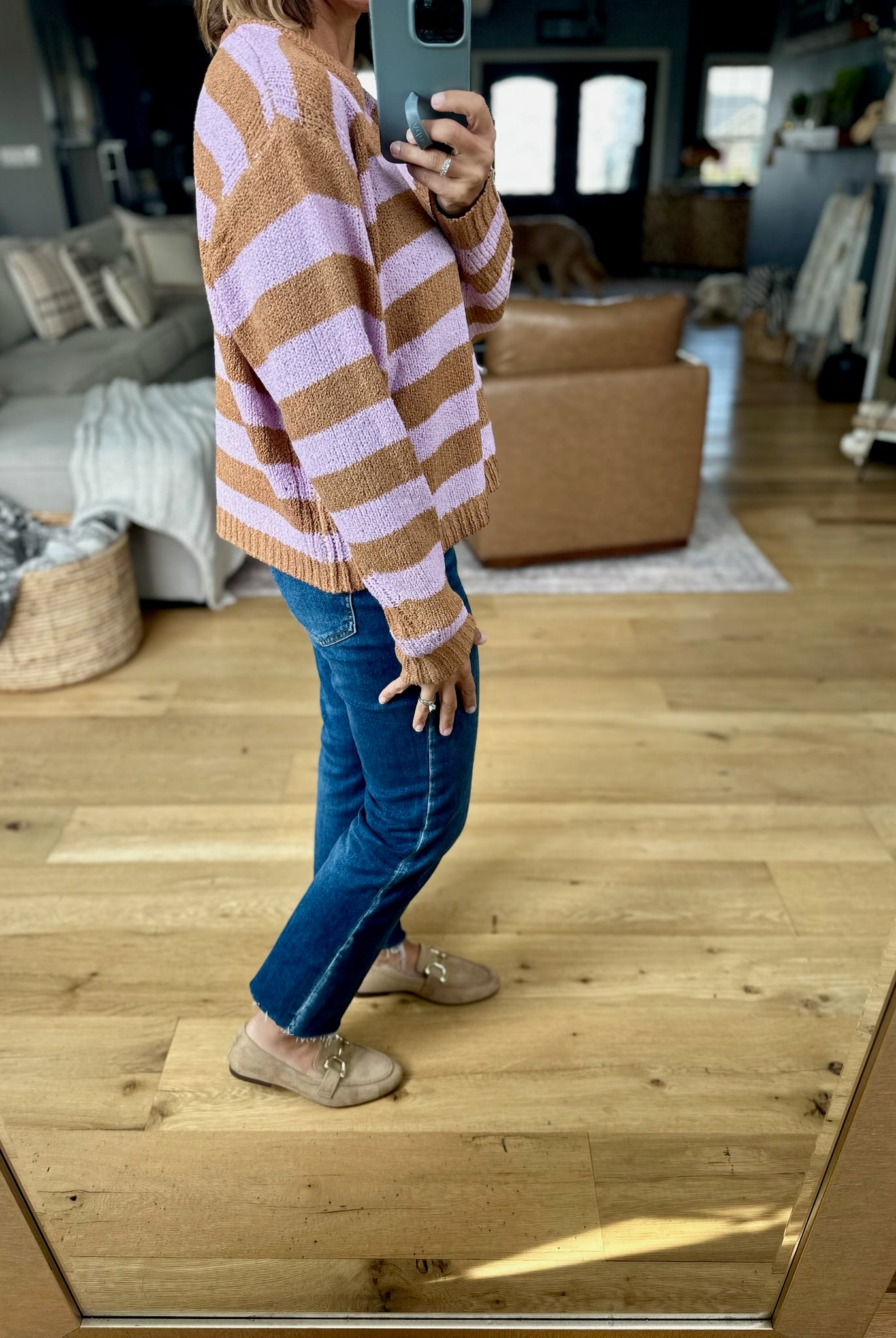 My Personal Fall Striped Knit Top-Wishlist-Anna Kaytes Boutique, Women's Fashion Boutique in Grinnell, Iowa