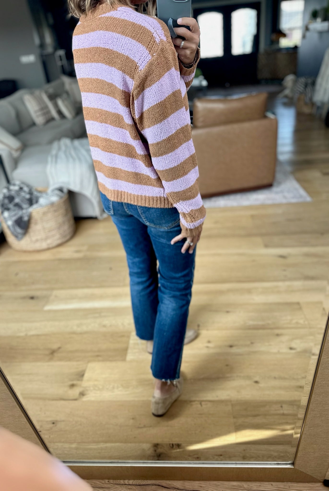 My Personal Fall Striped Knit Top-Wishlist-Anna Kaytes Boutique, Women's Fashion Boutique in Grinnell, Iowa
