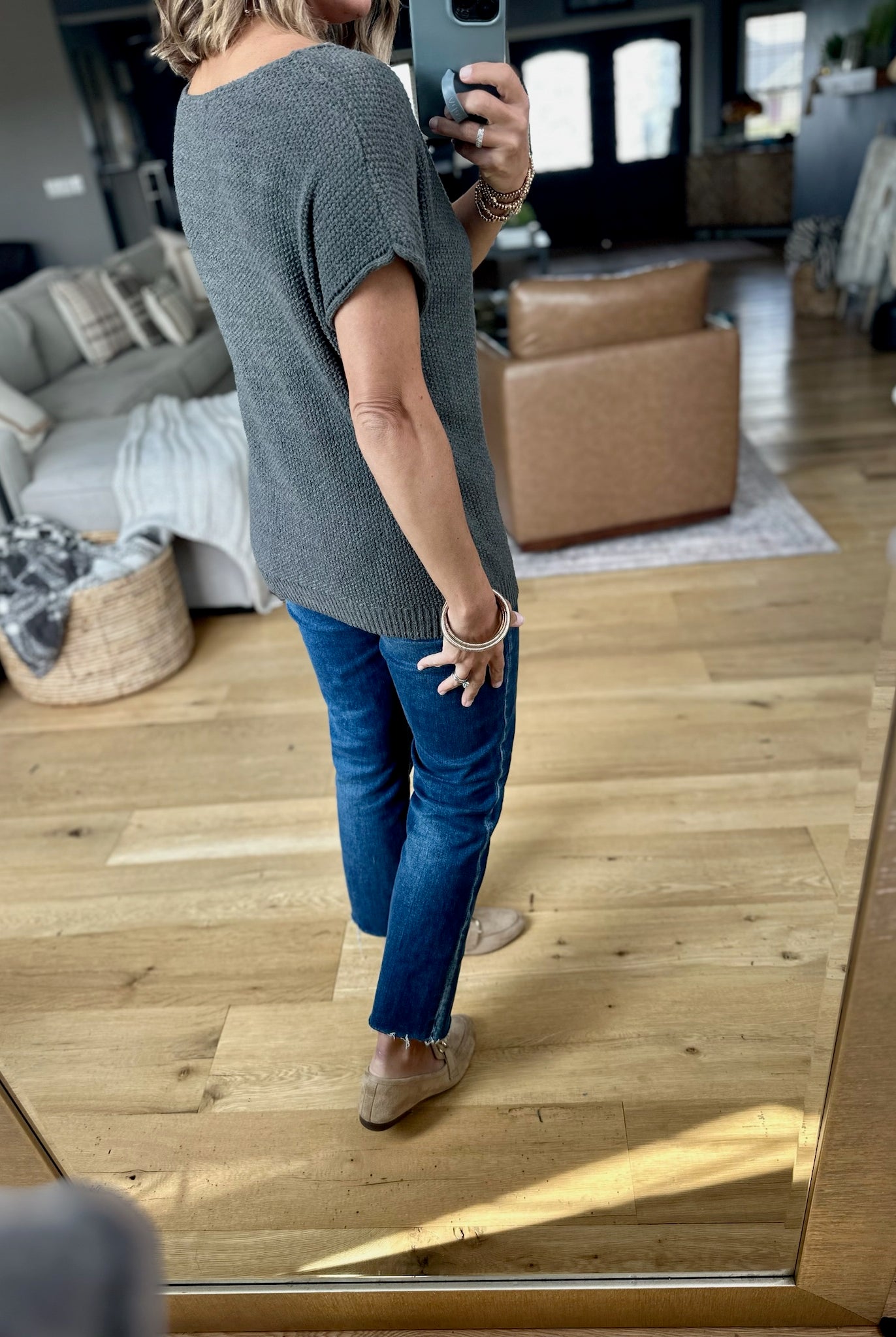 Should Be Me Short Sleeve Knit Top-Staccato-Anna Kaytes Boutique, Women's Fashion Boutique in Grinnell, Iowa