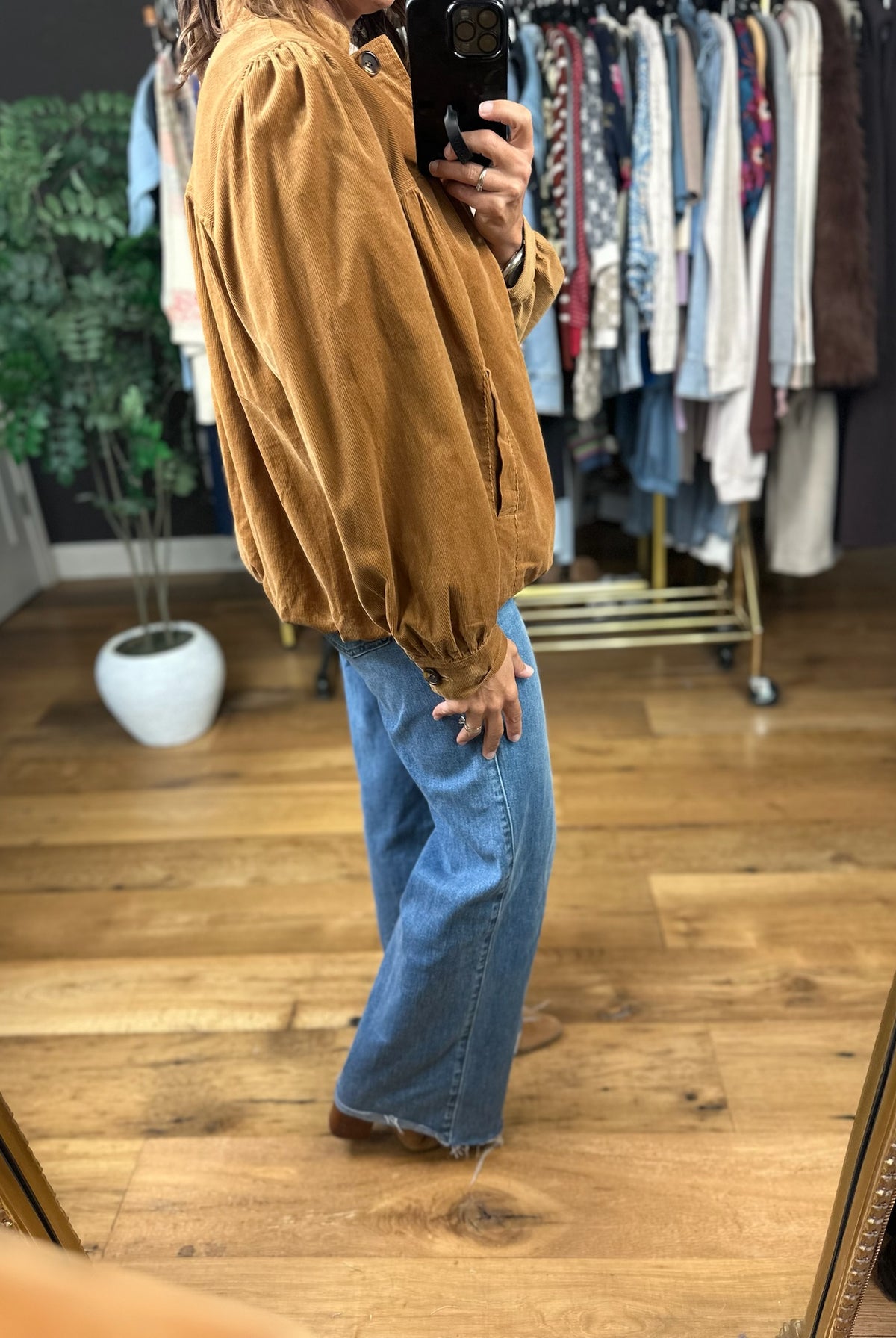 Hear My Fall Corded Jacket-Jackets-Umgee-Anna Kaytes Boutique, Women's Fashion Boutique in Grinnell, Iowa