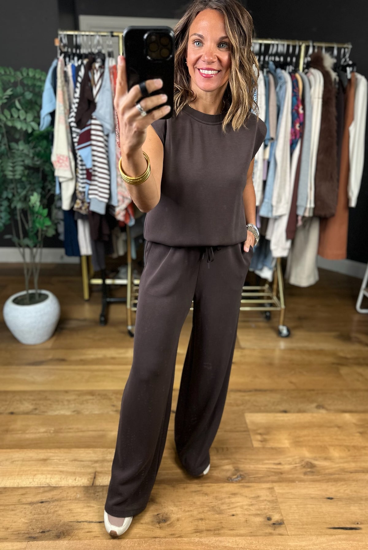 Your Everywhere Wide-Leg Pant Two-Piece Set-Two Piece Set-Skies Are Blue-Anna Kaytes Boutique, Women's Fashion Boutique in Grinnell, Iowa