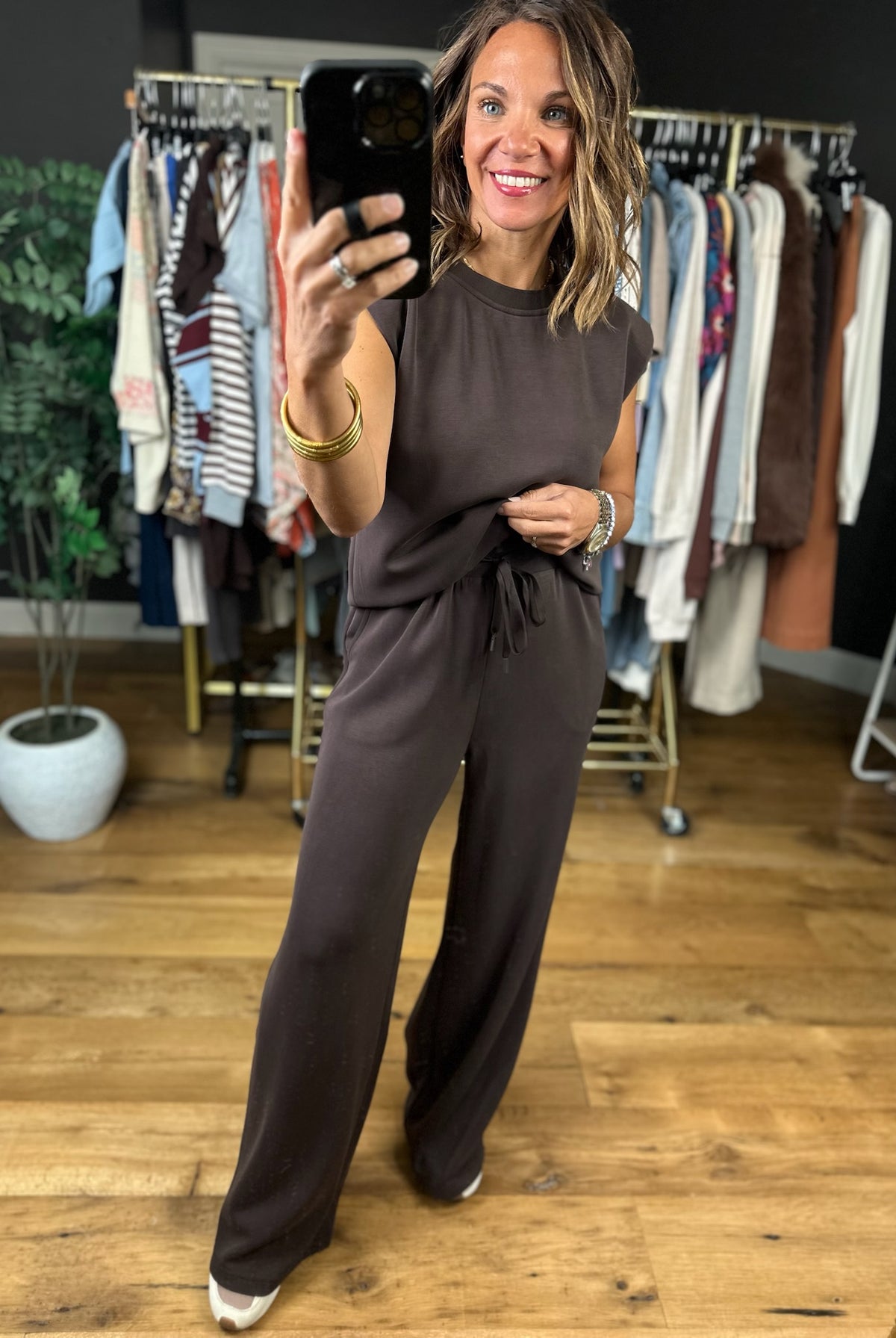 Your Everywhere Wide-Leg Pant Two-Piece Set-Two Piece Set-Skies Are Blue-Anna Kaytes Boutique, Women's Fashion Boutique in Grinnell, Iowa