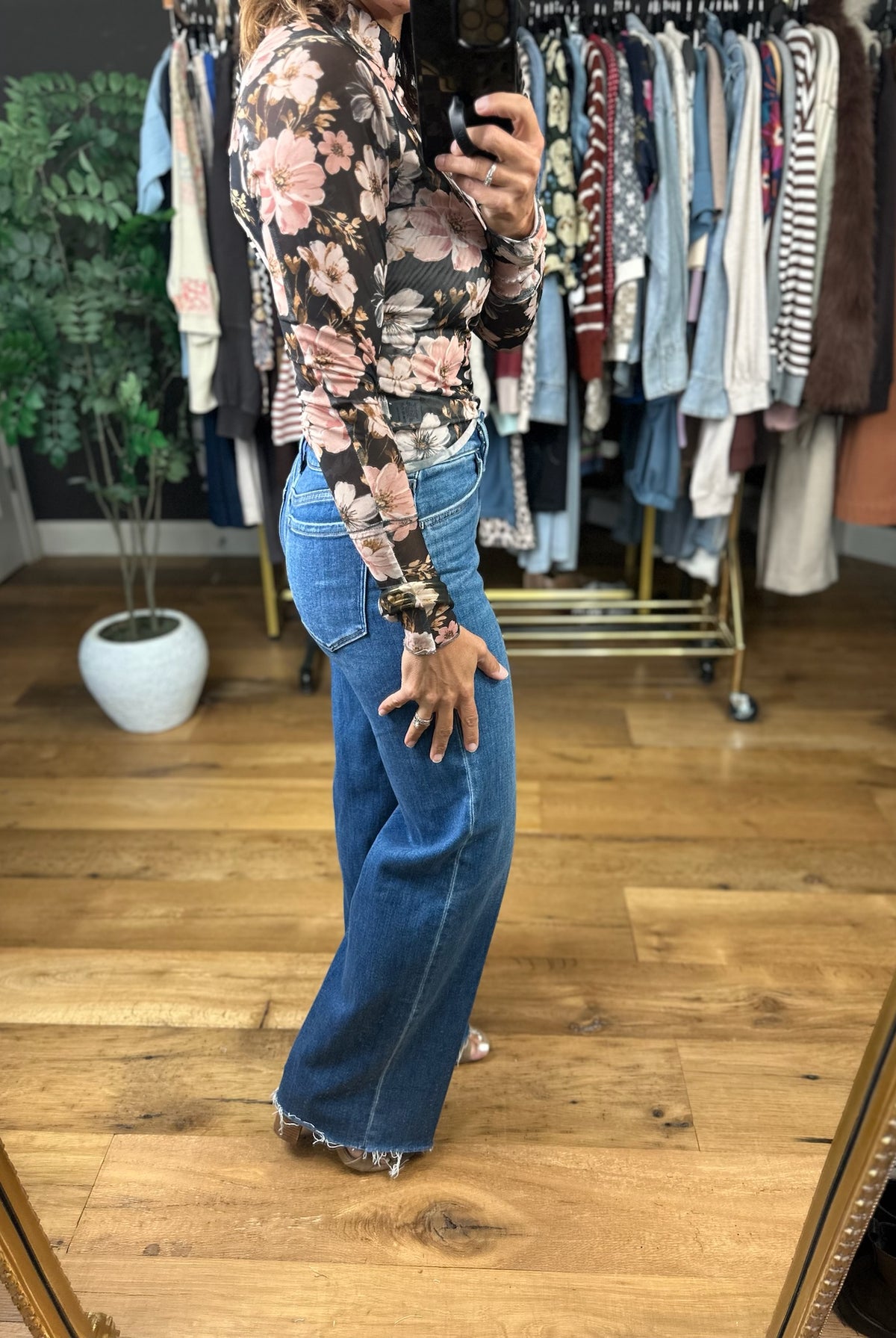 My Favorite Things Floral Long Sleeve-Long Sleeves-panache-Anna Kaytes Boutique, Women's Fashion Boutique in Grinnell, Iowa