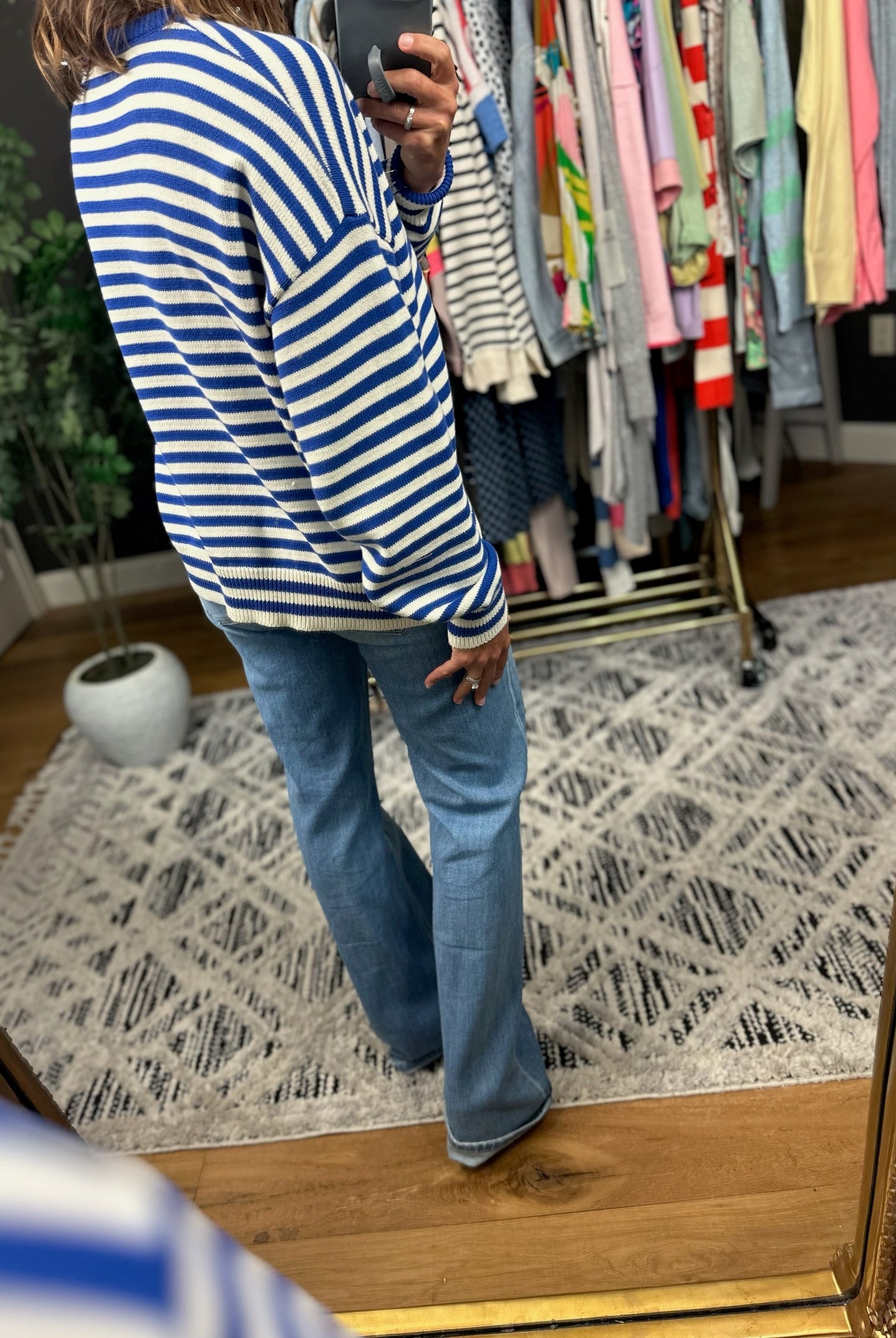 Chasing Dreams Striped Knit Sweater-Sweaters-Wishlist-Anna Kaytes Boutique, Women's Fashion Boutique in Grinnell, Iowa