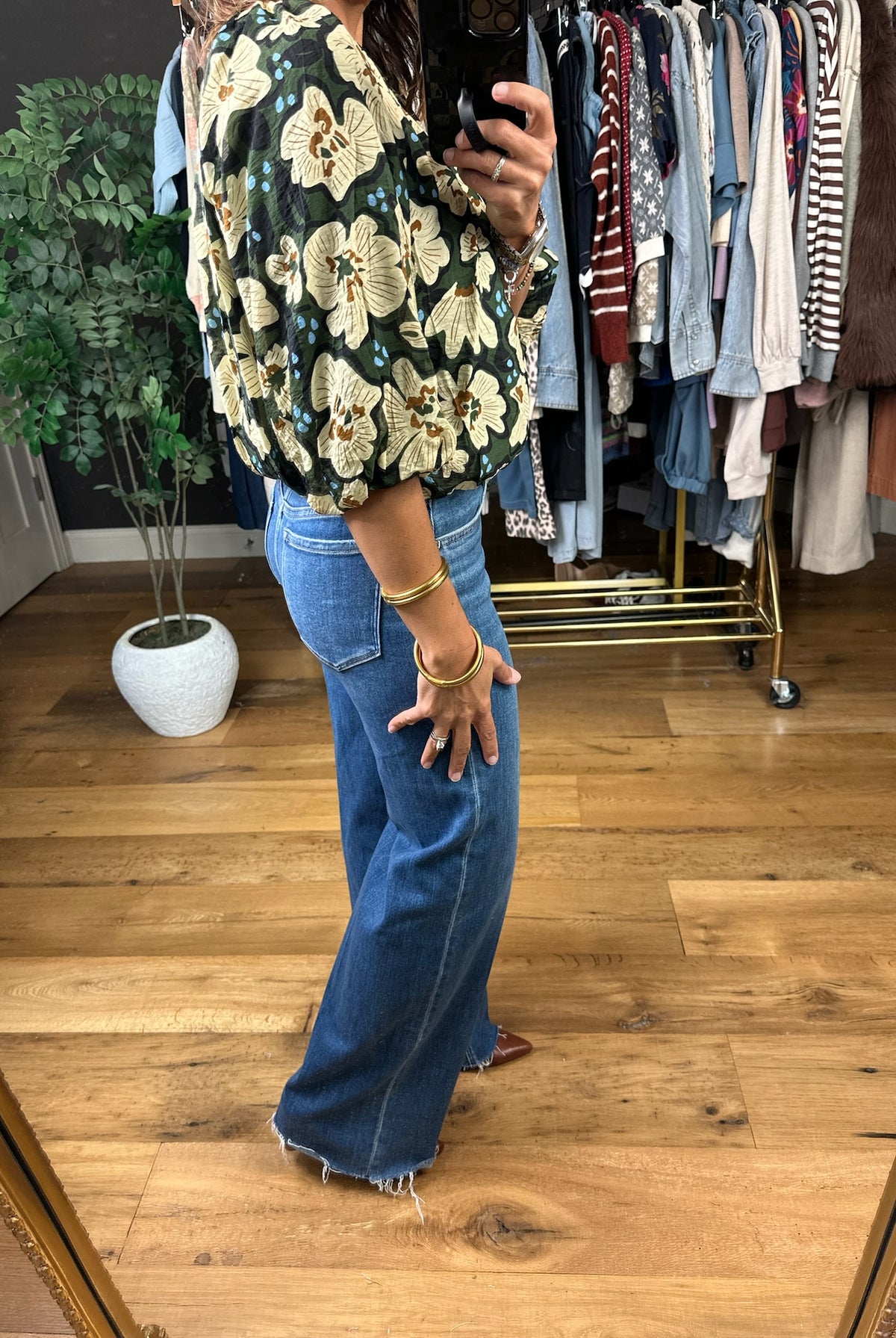 The Heart of Fall Floral Top-Long Sleeves-THML-Anna Kaytes Boutique, Women's Fashion Boutique in Grinnell, Iowa