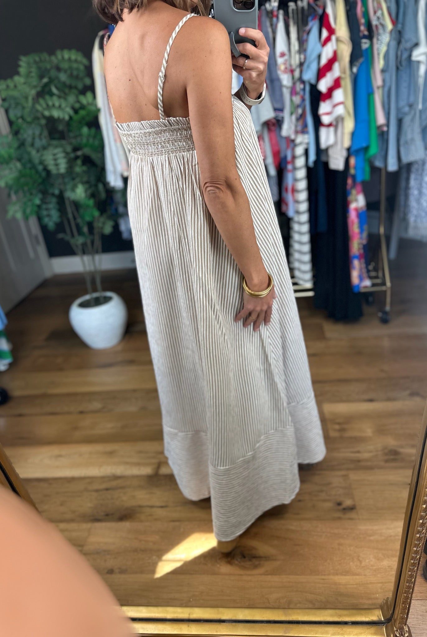 Where I'm From Smocked Pocket Dress-Dresses-Blu Pepper-Anna Kaytes Boutique, Women's Fashion Boutique in Grinnell, Iowa