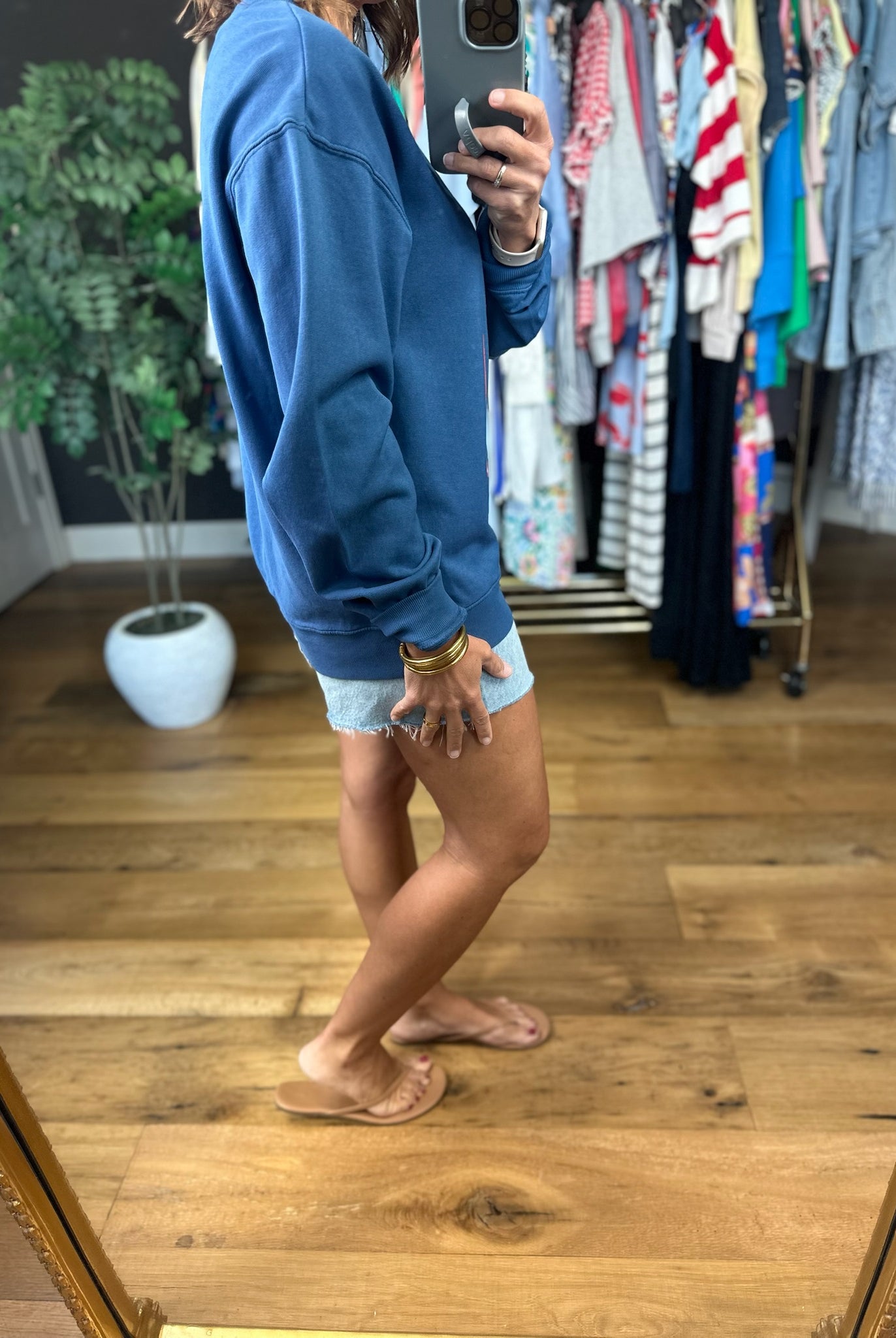 Z Supply American Boyfriend Sweatshirt-Sweaters-Z Supply-Anna Kaytes Boutique, Women's Fashion Boutique in Grinnell, Iowa