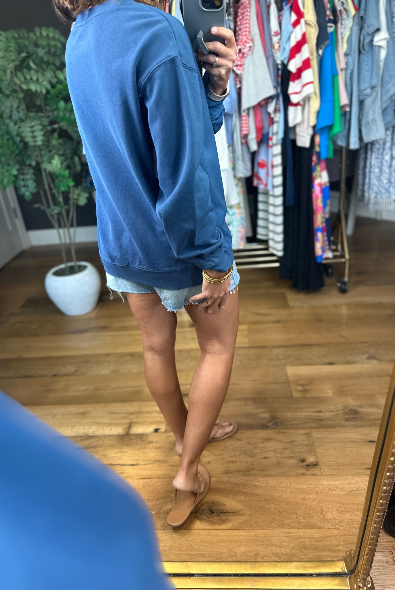 Z Supply American Boyfriend Sweatshirt-Sweaters-Z Supply-Anna Kaytes Boutique, Women's Fashion Boutique in Grinnell, Iowa