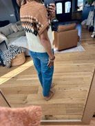 Fall For You Patterned V-Neck Knit Top-Blu Pepper-Anna Kaytes Boutique, Women's Fashion Boutique in Grinnell, Iowa