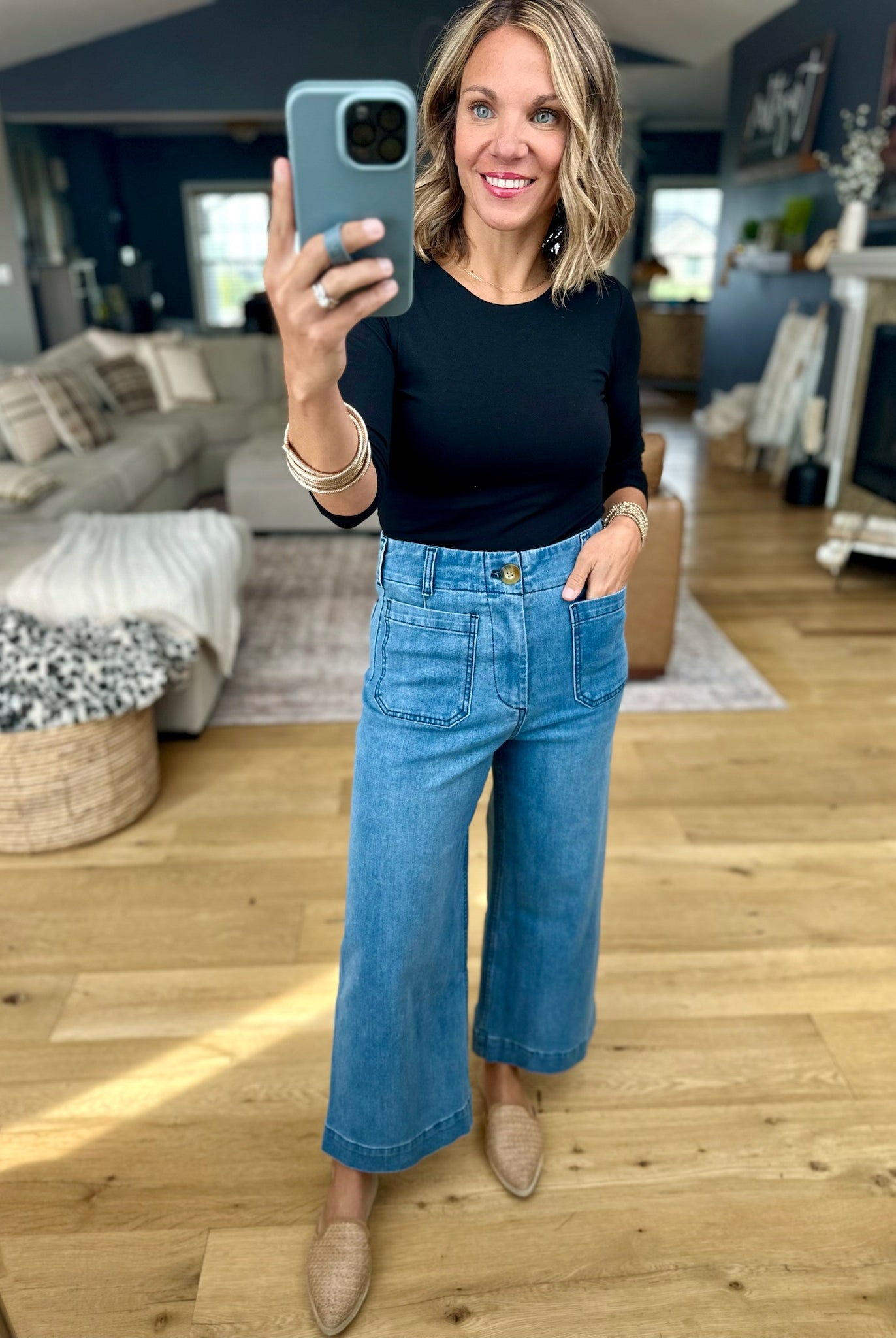 The Ophelia Wide-Leg Denim 2.0-Eesome-Anna Kaytes Boutique, Women's Fashion Boutique in Grinnell, Iowa