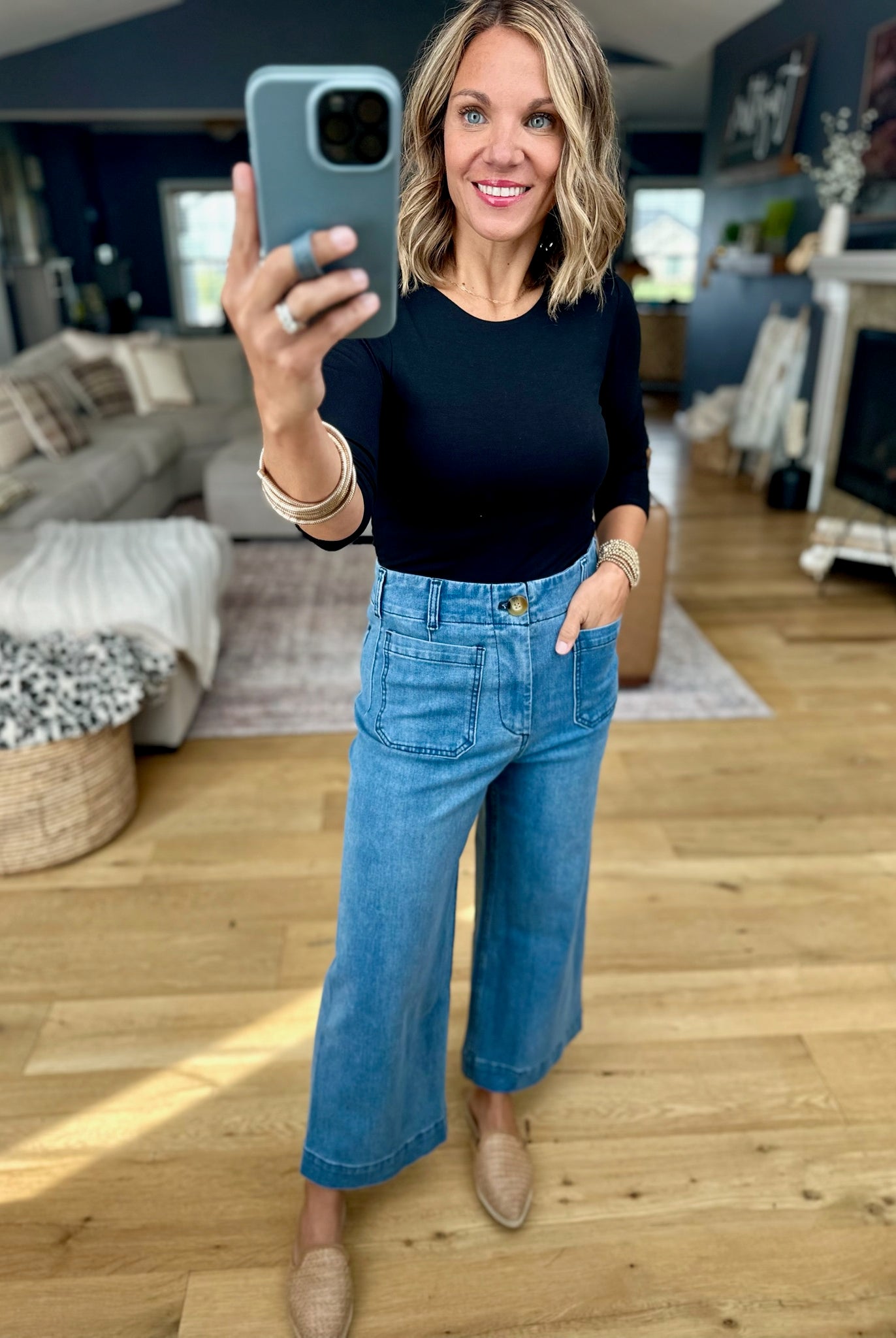 The Ophelia Wide-Leg Denim 2.0-Eesome-Anna Kaytes Boutique, Women's Fashion Boutique in Grinnell, Iowa