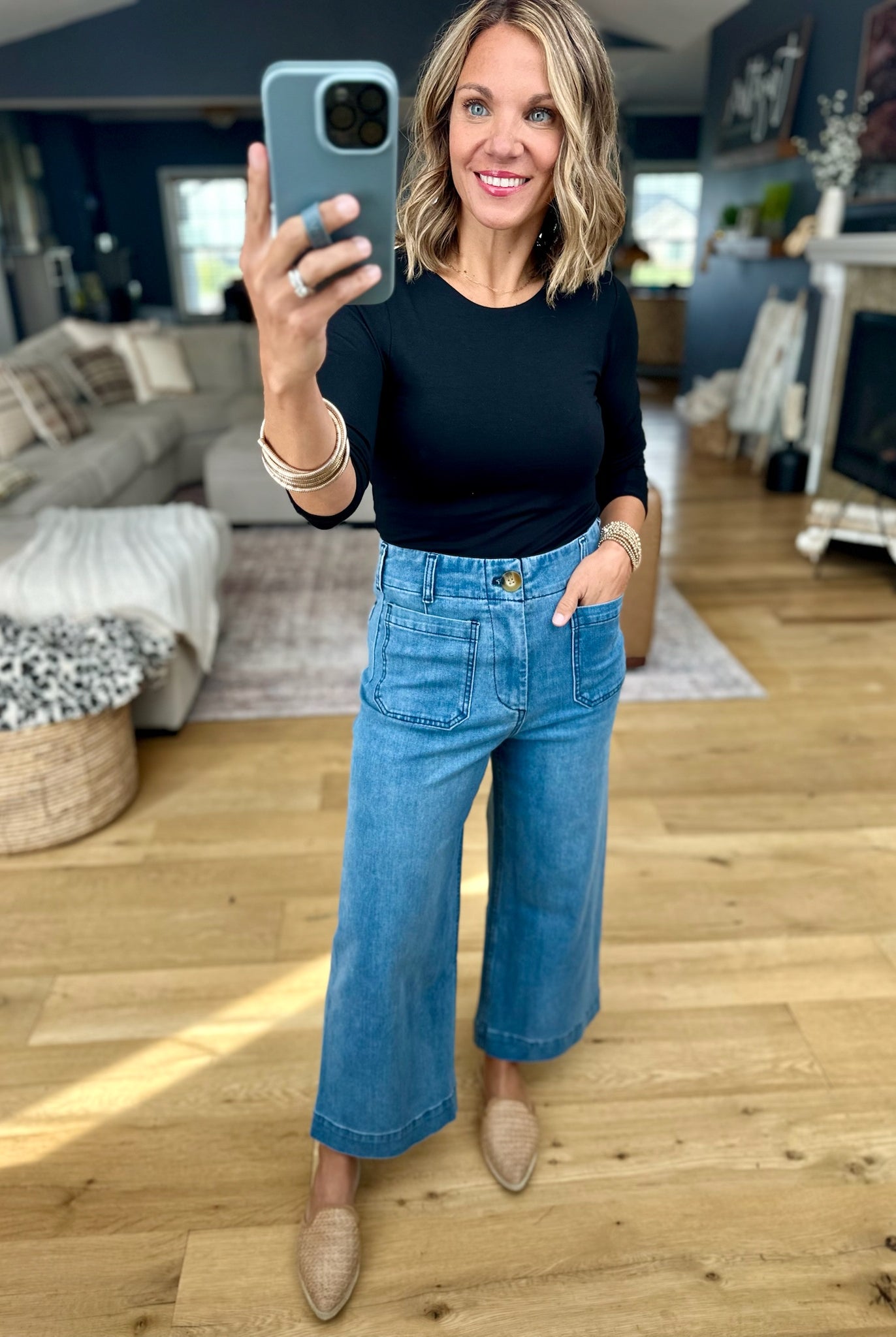 The Ophelia Wide-Leg Denim 2.0-Eesome-Anna Kaytes Boutique, Women's Fashion Boutique in Grinnell, Iowa