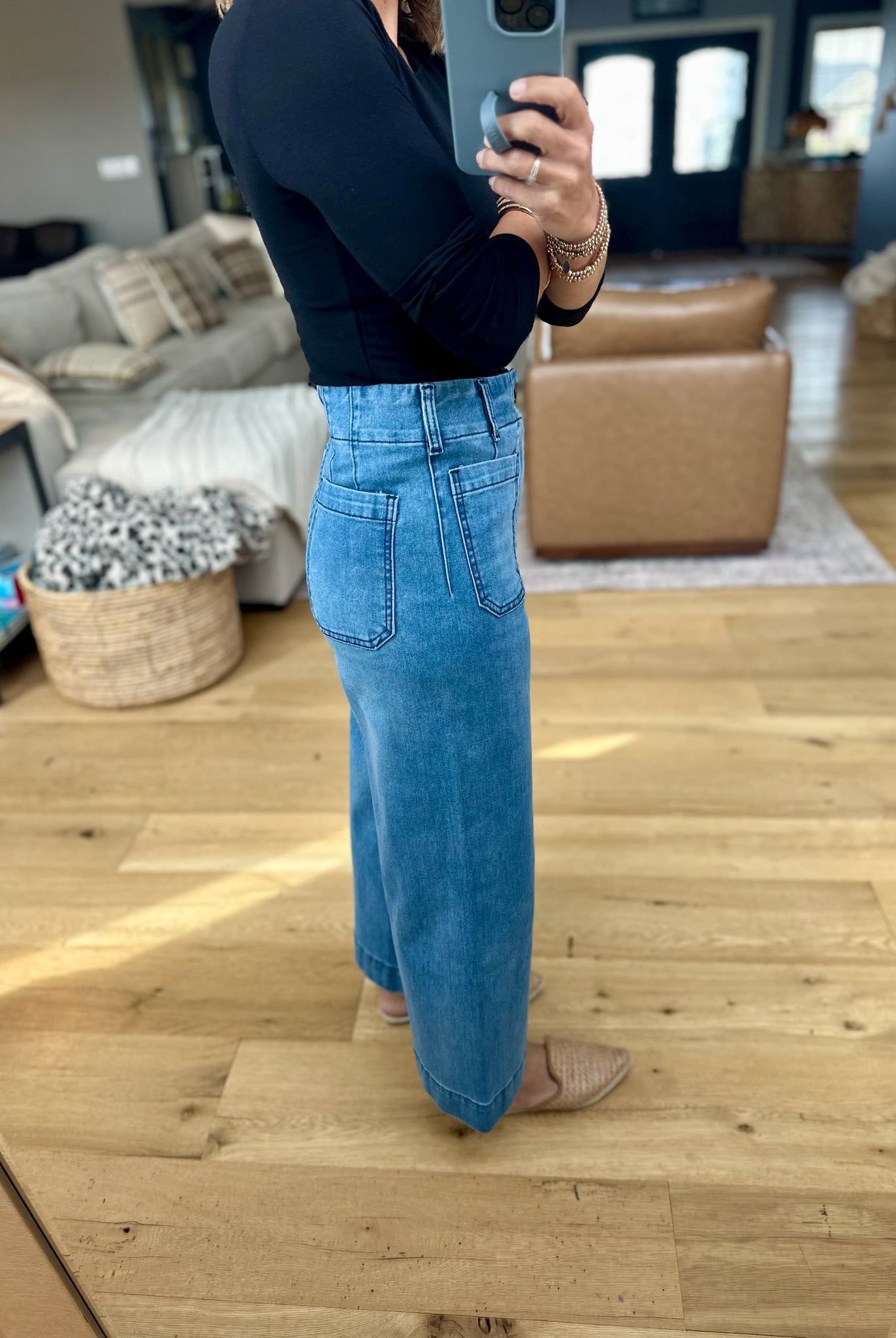The Ophelia Wide-Leg Denim 2.0-Eesome-Anna Kaytes Boutique, Women's Fashion Boutique in Grinnell, Iowa
