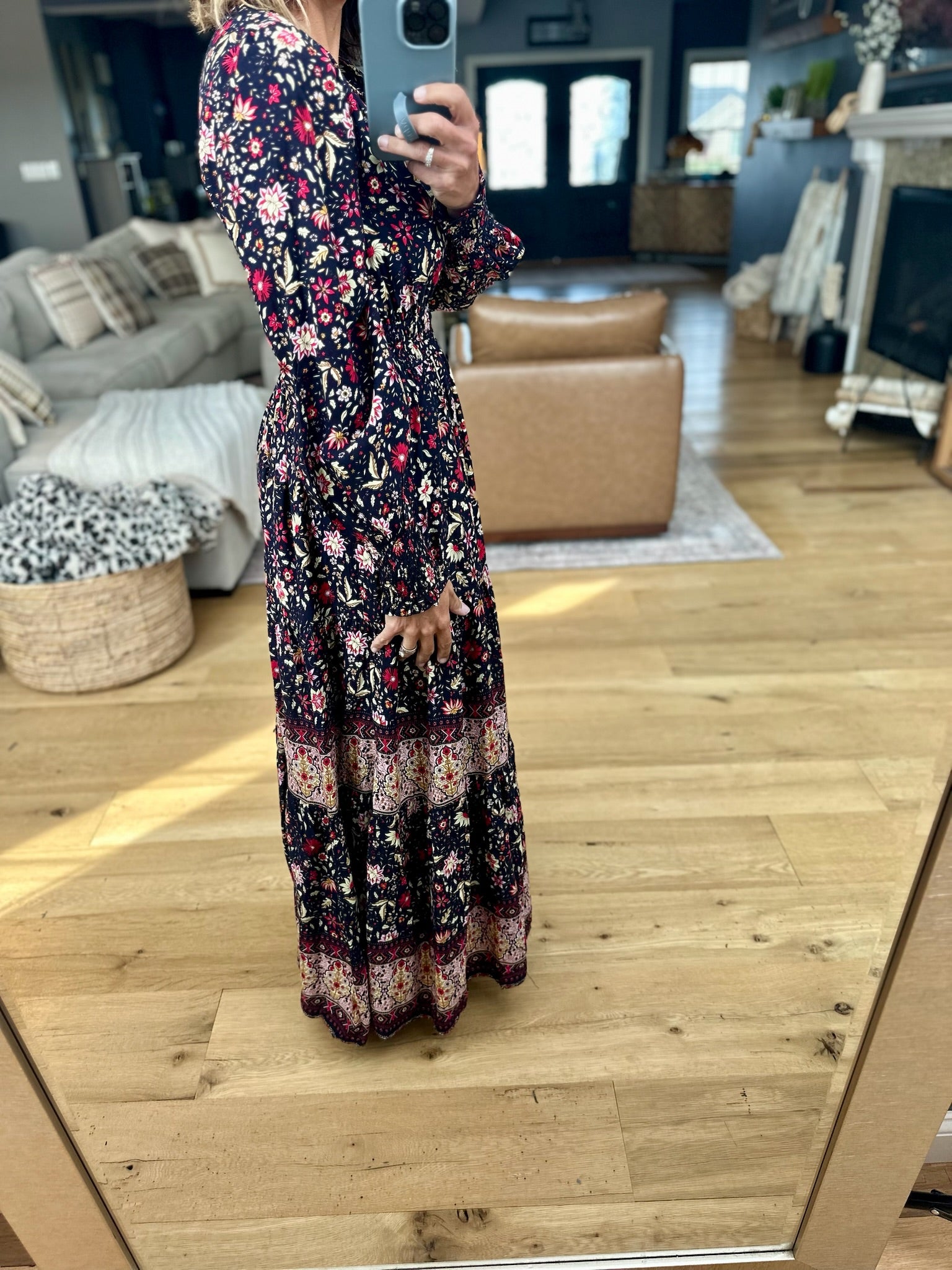 Boho Bloom Floral Maxi Dress-In Loom-Anna Kaytes Boutique, Women's Fashion Boutique in Grinnell, Iowa