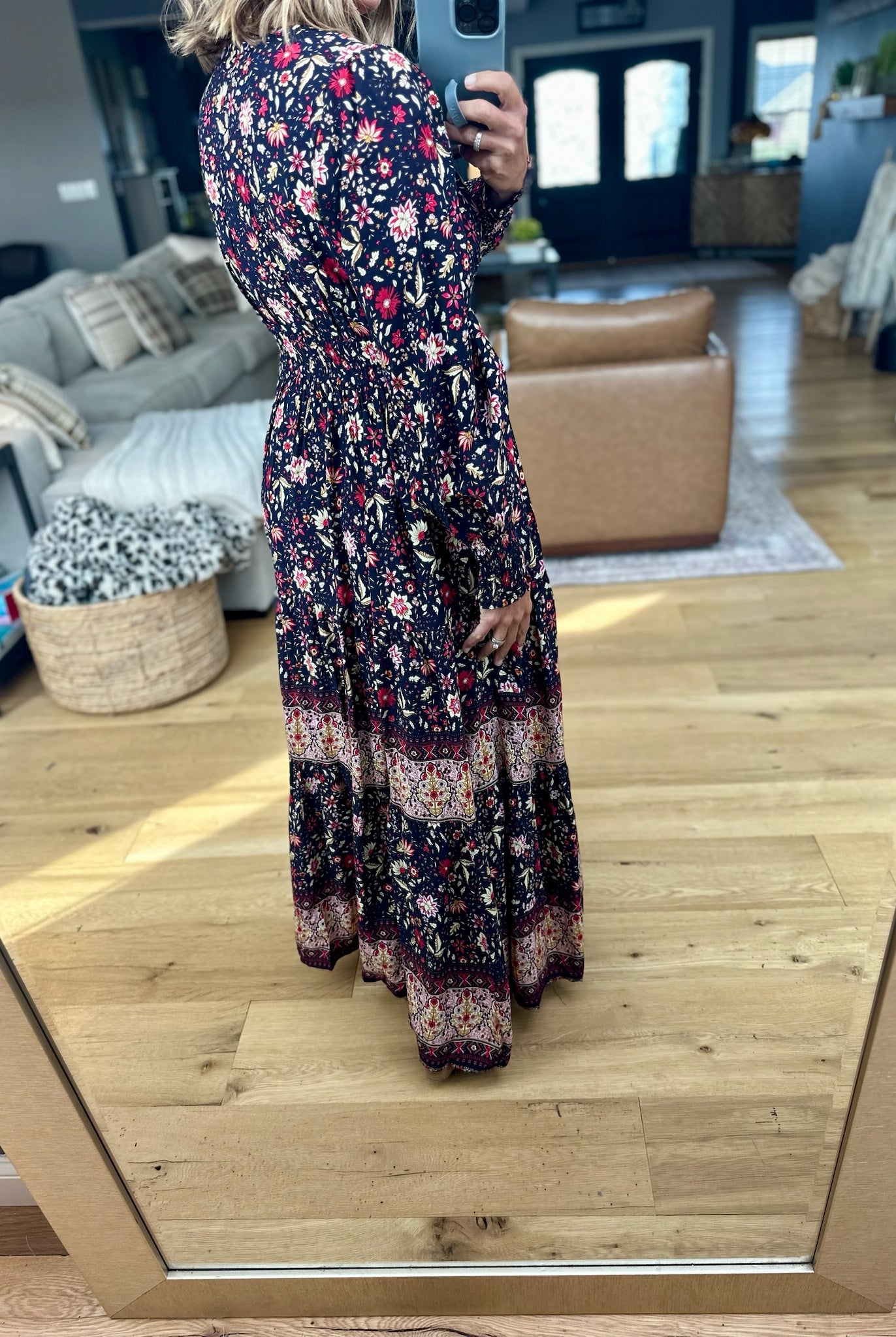 Boho Bloom Floral Maxi Dress-In Loom-Anna Kaytes Boutique, Women's Fashion Boutique in Grinnell, Iowa