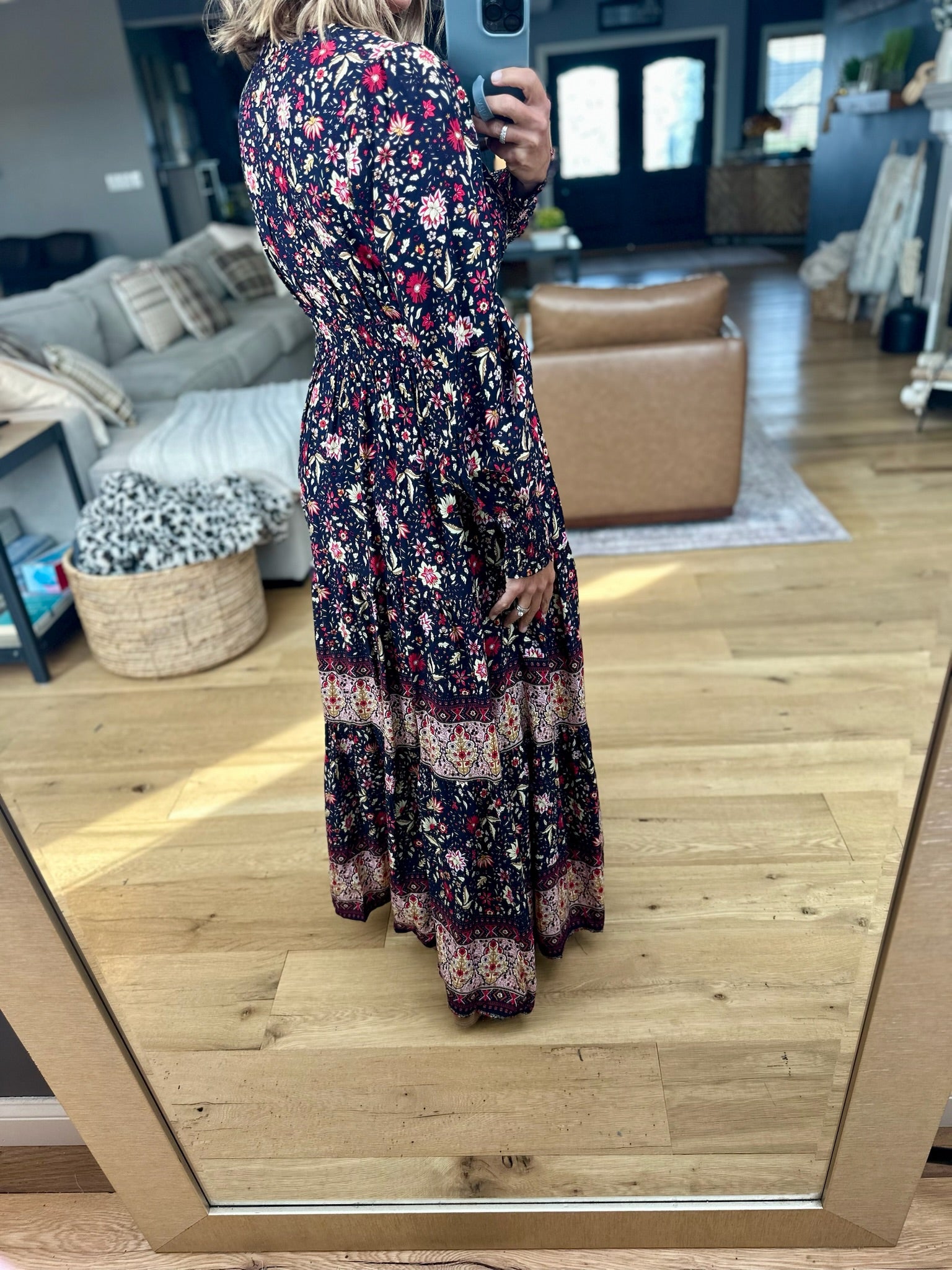 Boho Bloom Floral Maxi Dress-In Loom-Anna Kaytes Boutique, Women's Fashion Boutique in Grinnell, Iowa