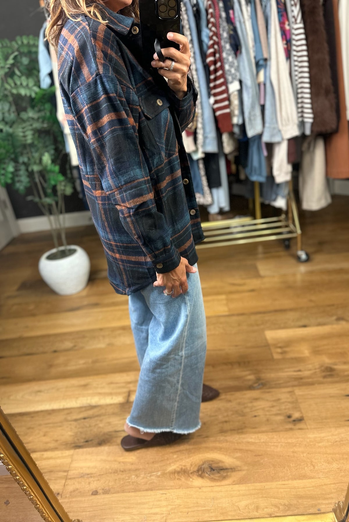 Send My Love Flannel Shacket-Jackets-Staccato-Anna Kaytes Boutique, Women's Fashion Boutique in Grinnell, Iowa