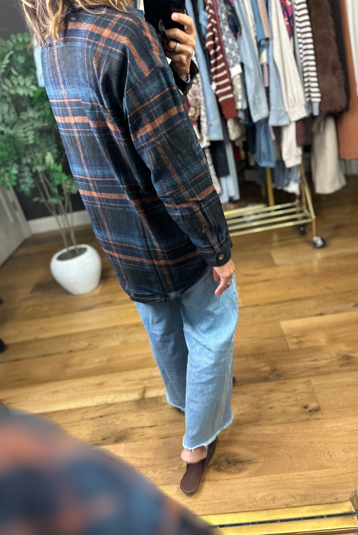 Send My Love Flannel Shacket-Jackets-Staccato-Anna Kaytes Boutique, Women's Fashion Boutique in Grinnell, Iowa