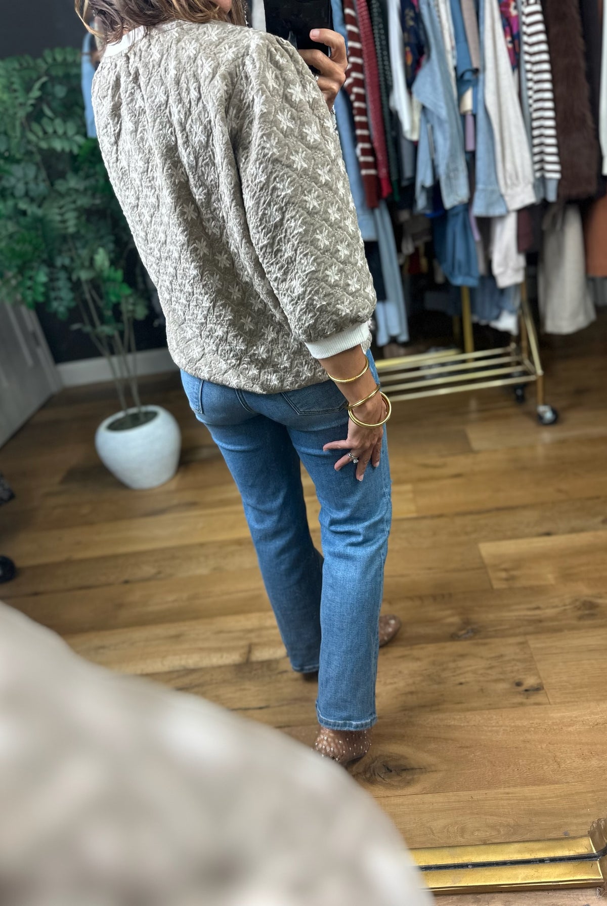 Following Love Quilted Top-Sweaters-Umgee-Anna Kaytes Boutique, Women's Fashion Boutique in Grinnell, Iowa