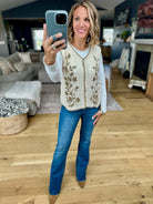 Hearth Glow Crochet Knit Vest-Anniewear-Anna Kaytes Boutique, Women's Fashion Boutique in Grinnell, Iowa
