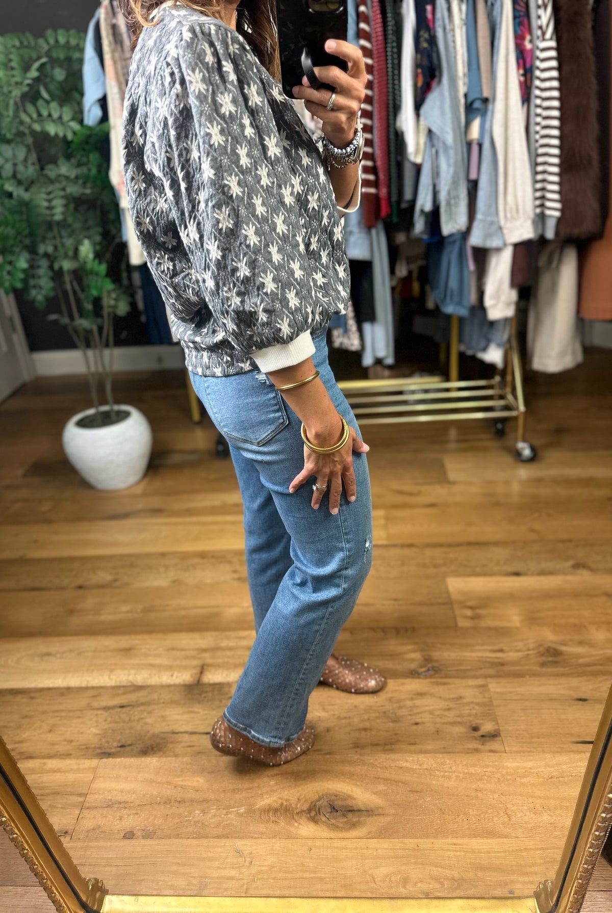 Following Love Quilted Top-Sweaters-Umgee-Anna Kaytes Boutique, Women's Fashion Boutique in Grinnell, Iowa