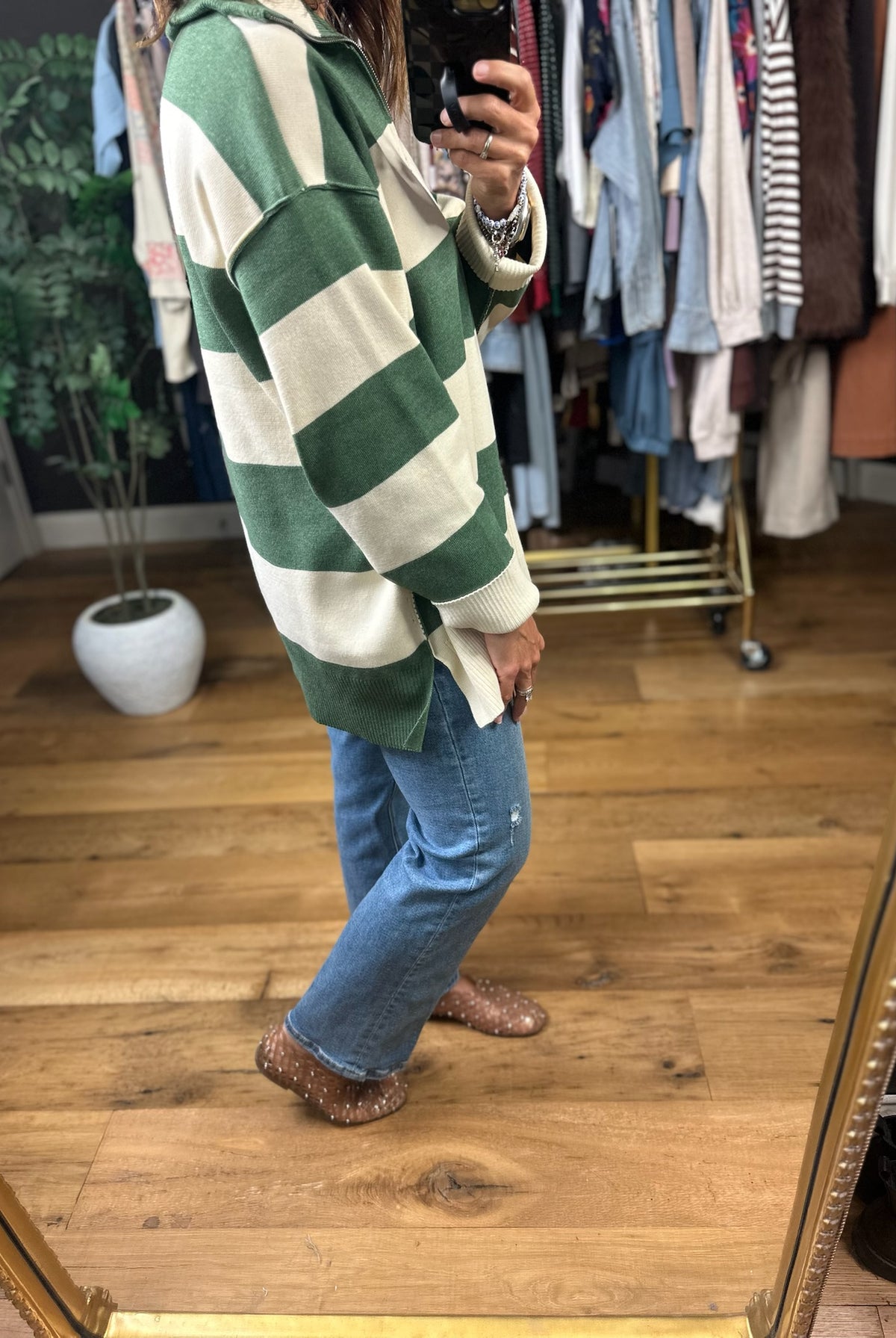 Moving On Oversized Zip-Up Knit-Sweaters-By Together-Anna Kaytes Boutique, Women's Fashion Boutique in Grinnell, Iowa