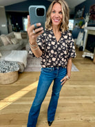 Autumn Petals Floral Top-THML-Anna Kaytes Boutique, Women's Fashion Boutique in Grinnell, Iowa