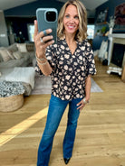 Autumn Petals Floral Top-THML-Anna Kaytes Boutique, Women's Fashion Boutique in Grinnell, Iowa