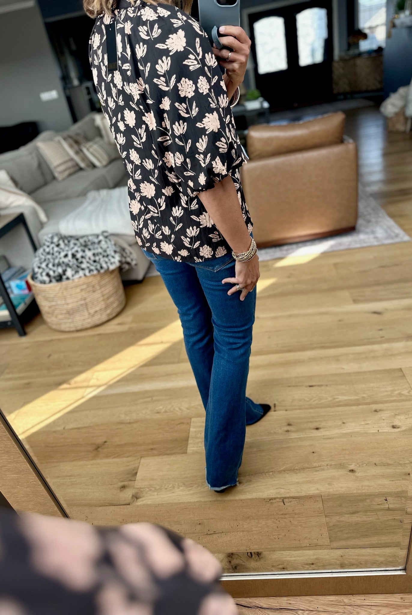 Autumn Petals Floral Top-THML-Anna Kaytes Boutique, Women's Fashion Boutique in Grinnell, Iowa