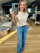 In Another World Knit Trimmed Top-THML-Anna Kaytes Boutique, Women's Fashion Boutique in Grinnell, Iowa