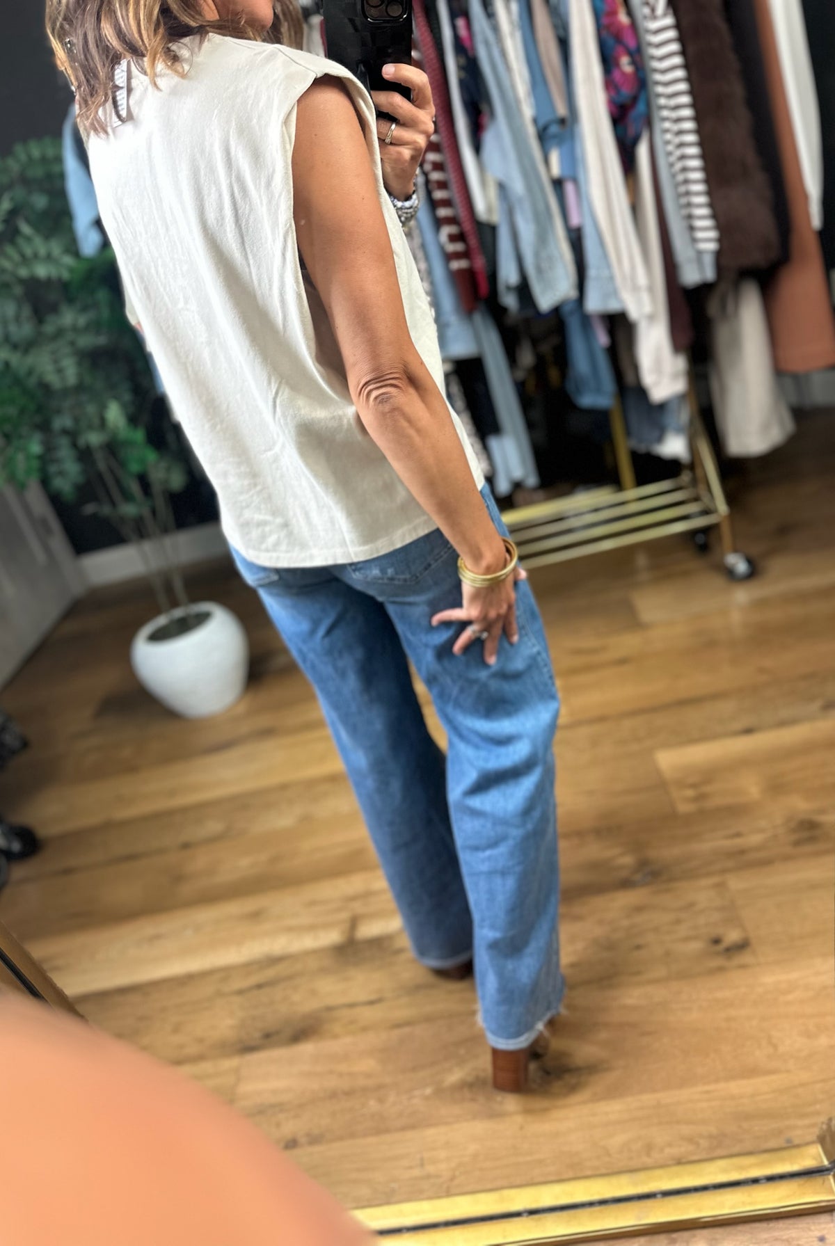 Known For Loving You Embroidered Tee-Short Sleeves-ee:some-Anna Kaytes Boutique, Women's Fashion Boutique in Grinnell, Iowa